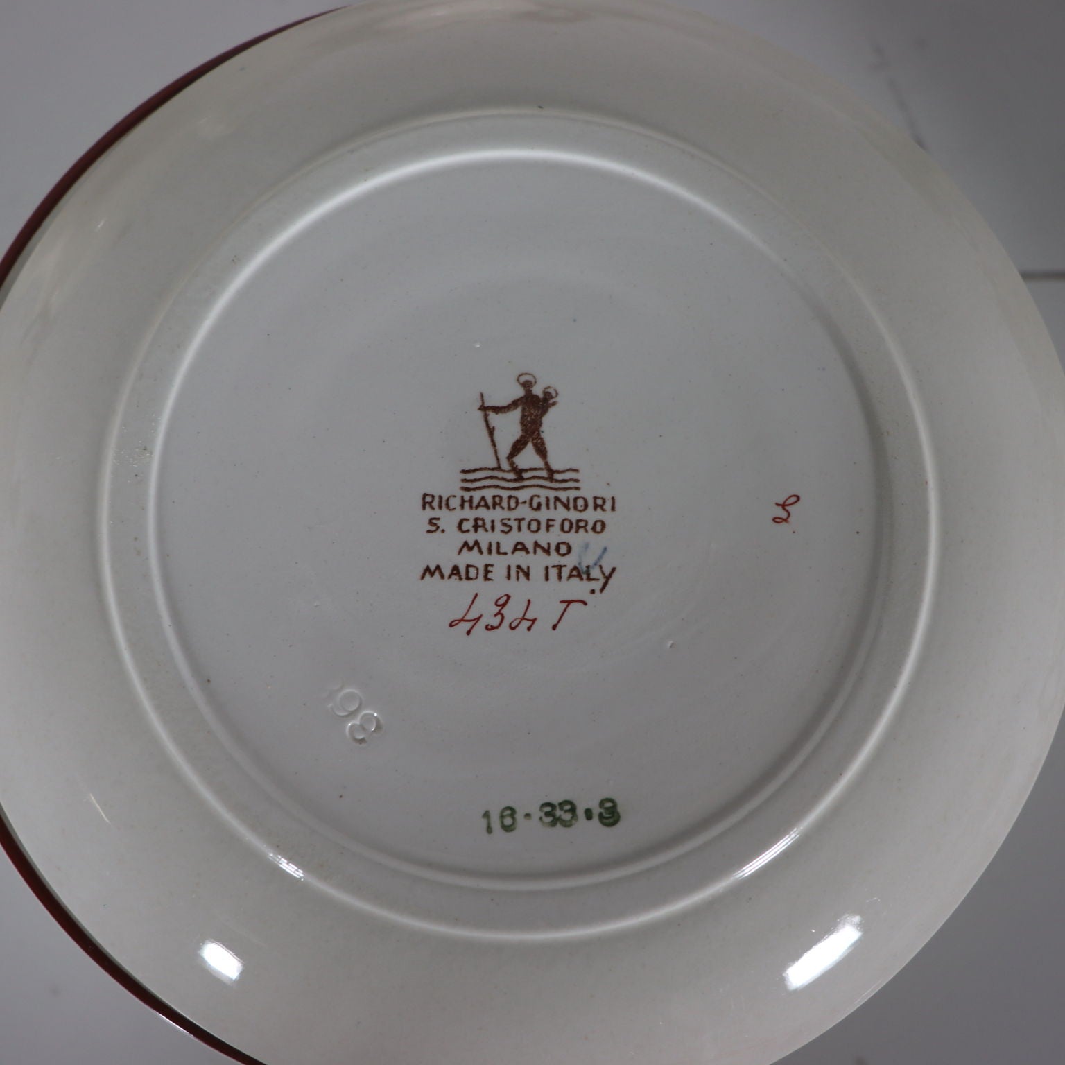 Servizio da tè Vintage Richard Ginori Milano Anni 30 Porcellana bianca