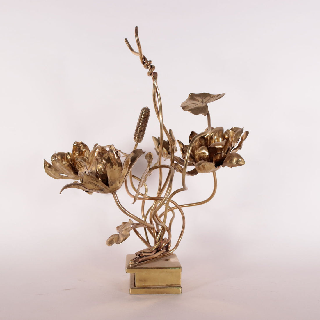 Pair of Sculptures Maison Jensen Style Brass France 1970s | Modernism  