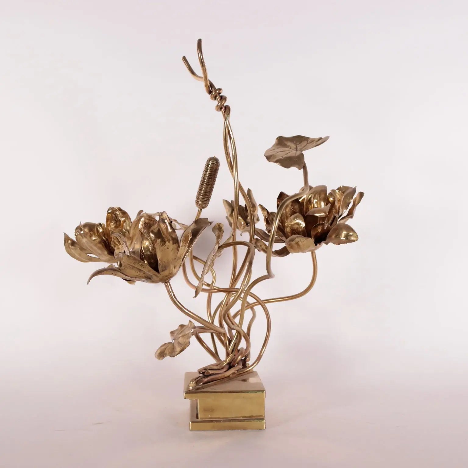 Pair of Sculptures Maison Jensen Style Brass France 1970s | Modernism | 