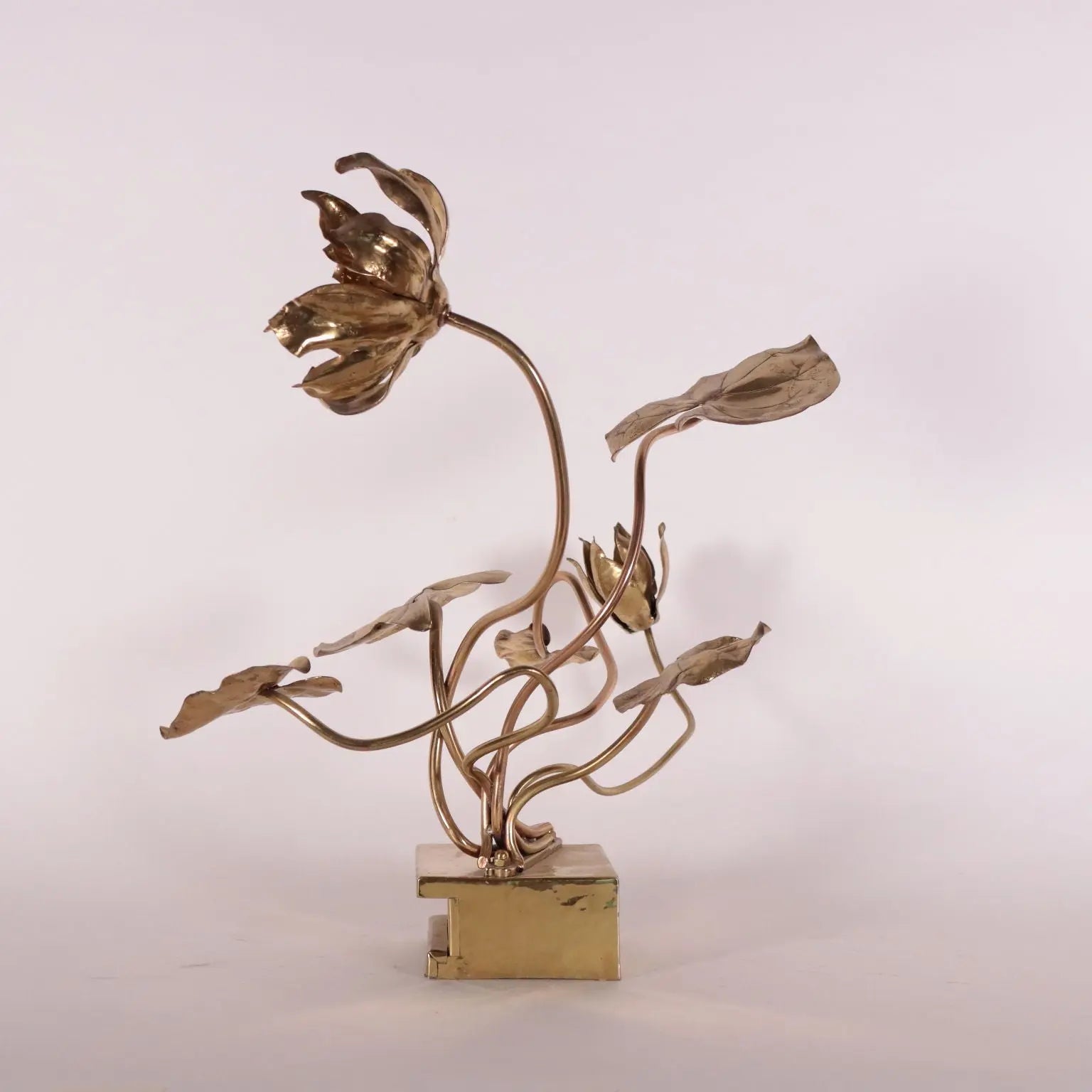 Pair of Sculptures Maison Jensen Style Brass France 1970s | Modernism | 