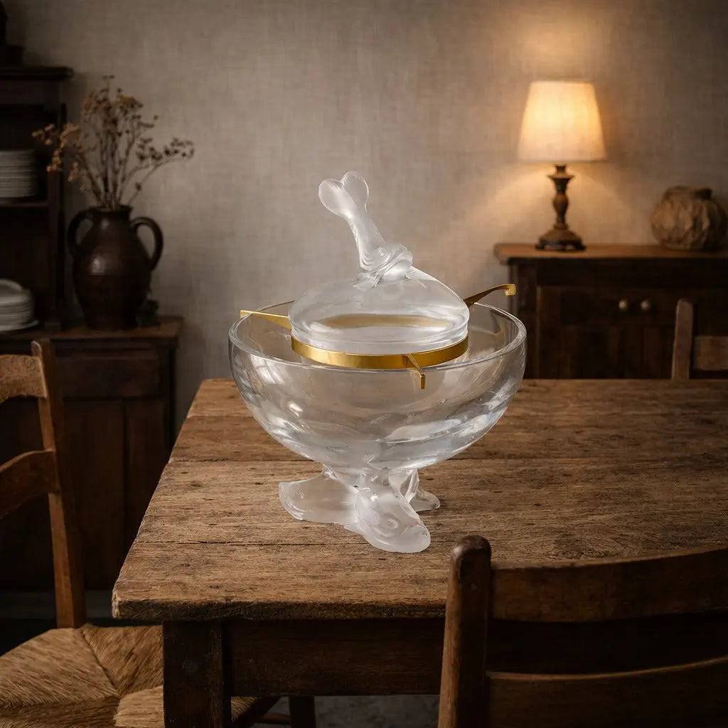 Vintage Lalique Caviar Cup Crystal France XX Century - 20th Century France | Modernism | 