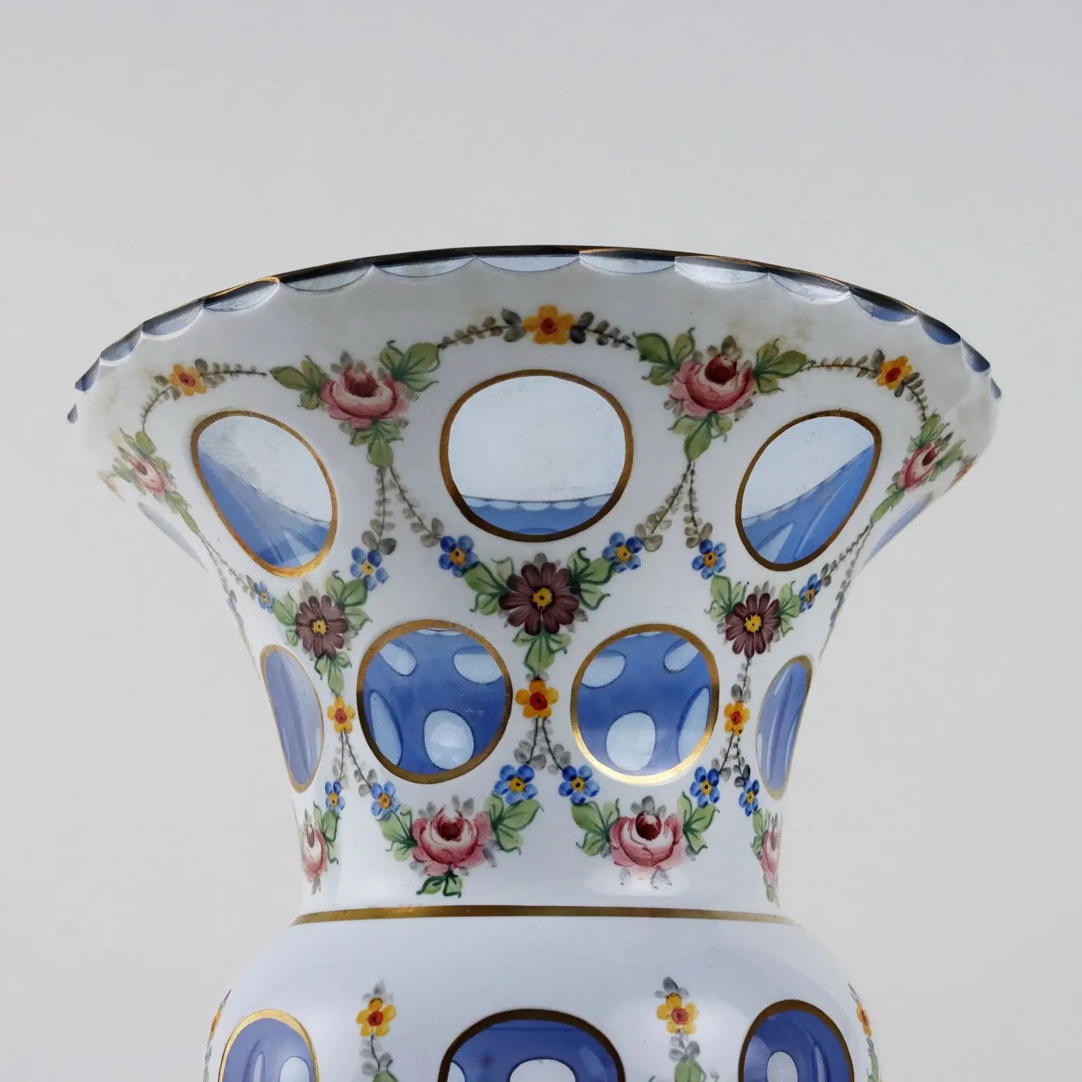 Ancient Bohemian Crystal Vase XX Century - Bohemia, XX Century | Modernism | 