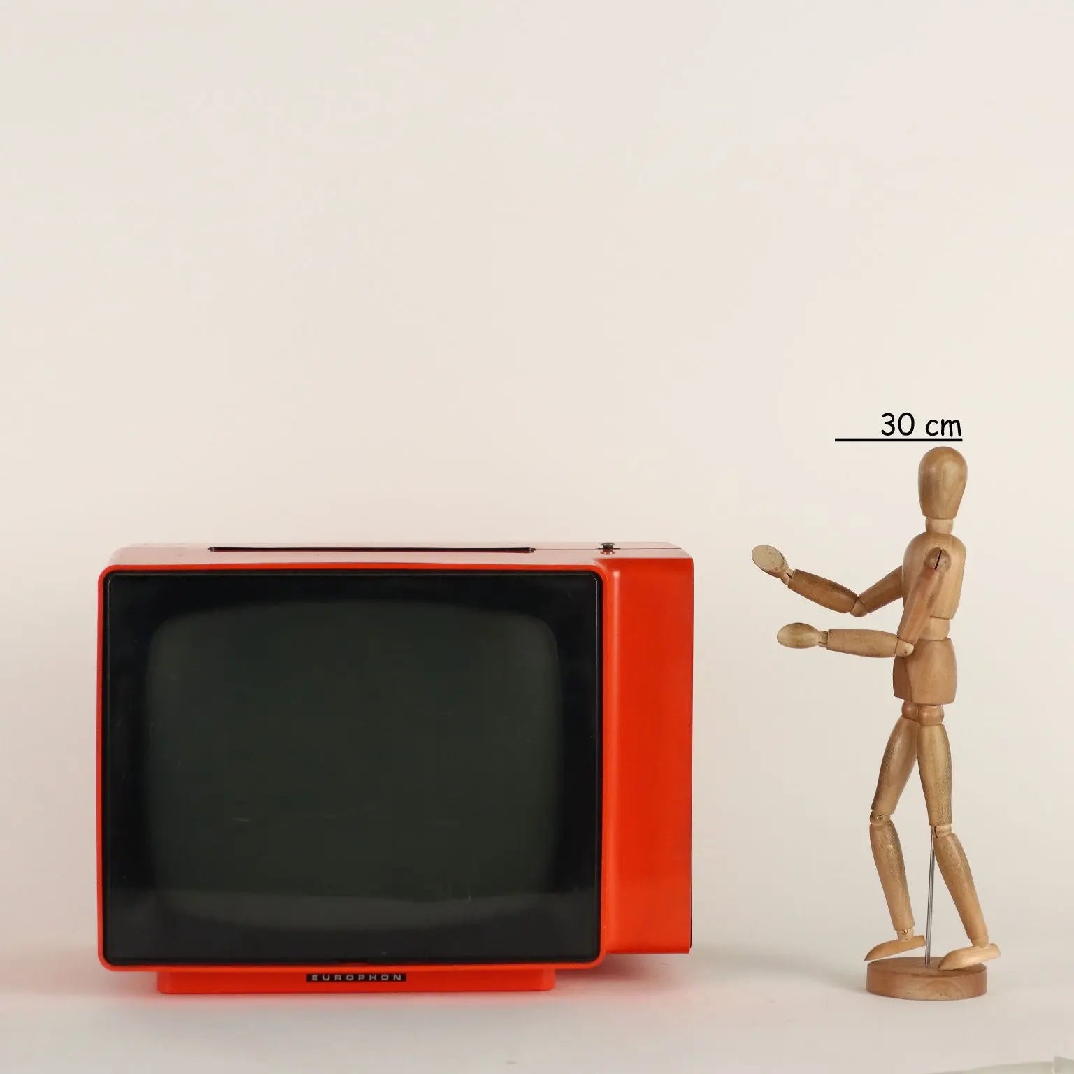 Vintage TV Europhon Apollo 3000 from the 1970s 12 Inch Screen 6 Channels