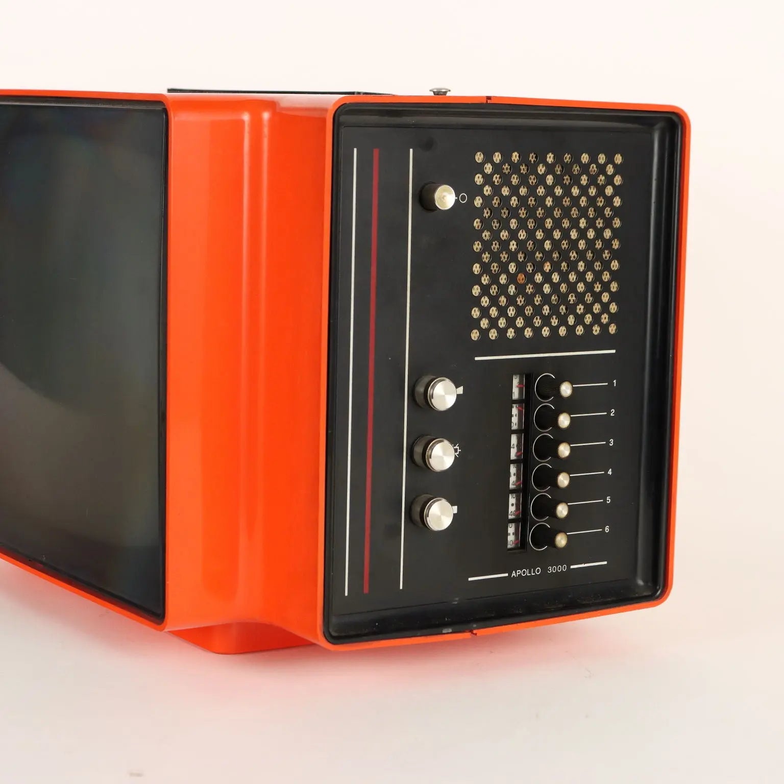 Vintage TV Europhon Apollo 3000 from the 1970s 12 Inch Screen 6 Channels