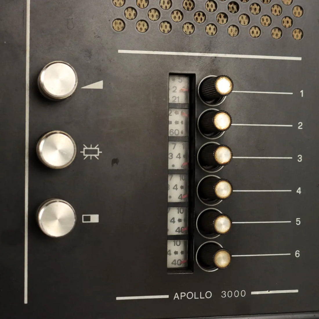 Vintage TV Europhon Apollo 3000 from the 1970s 12 Inch Screen 6 Channels
