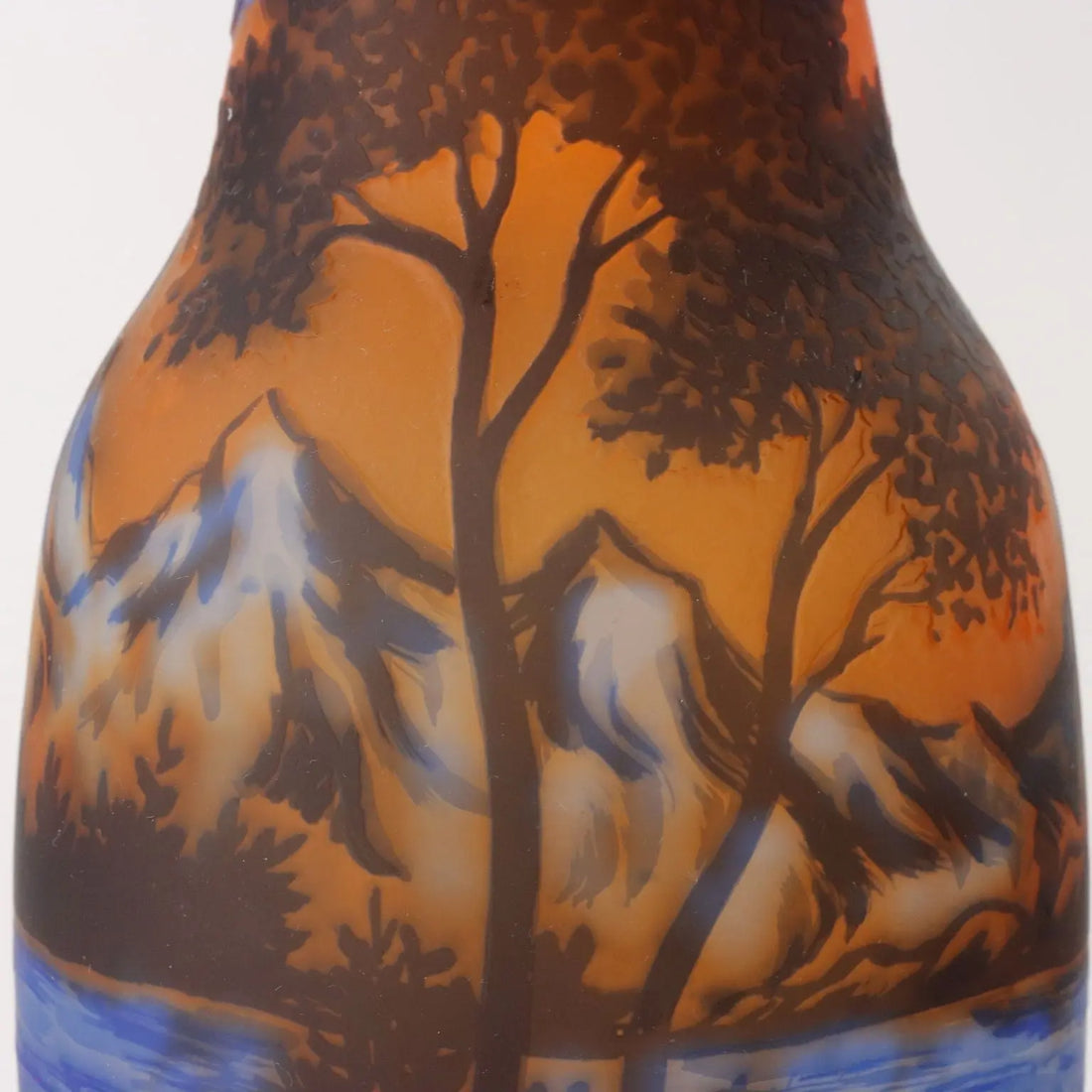 Vintage Vase Gallé Style '900 Multicoloured Glass Decorative - France, XX Century | Modernism | 