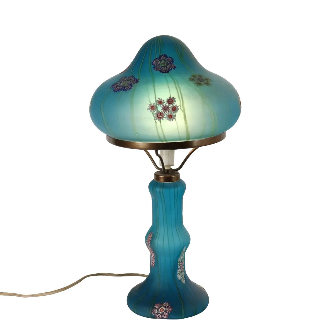 Vintage 1950s Table Lamp Millefiori by F.lli Toso Glass Italy - Italy, 1950s | Modernism | 