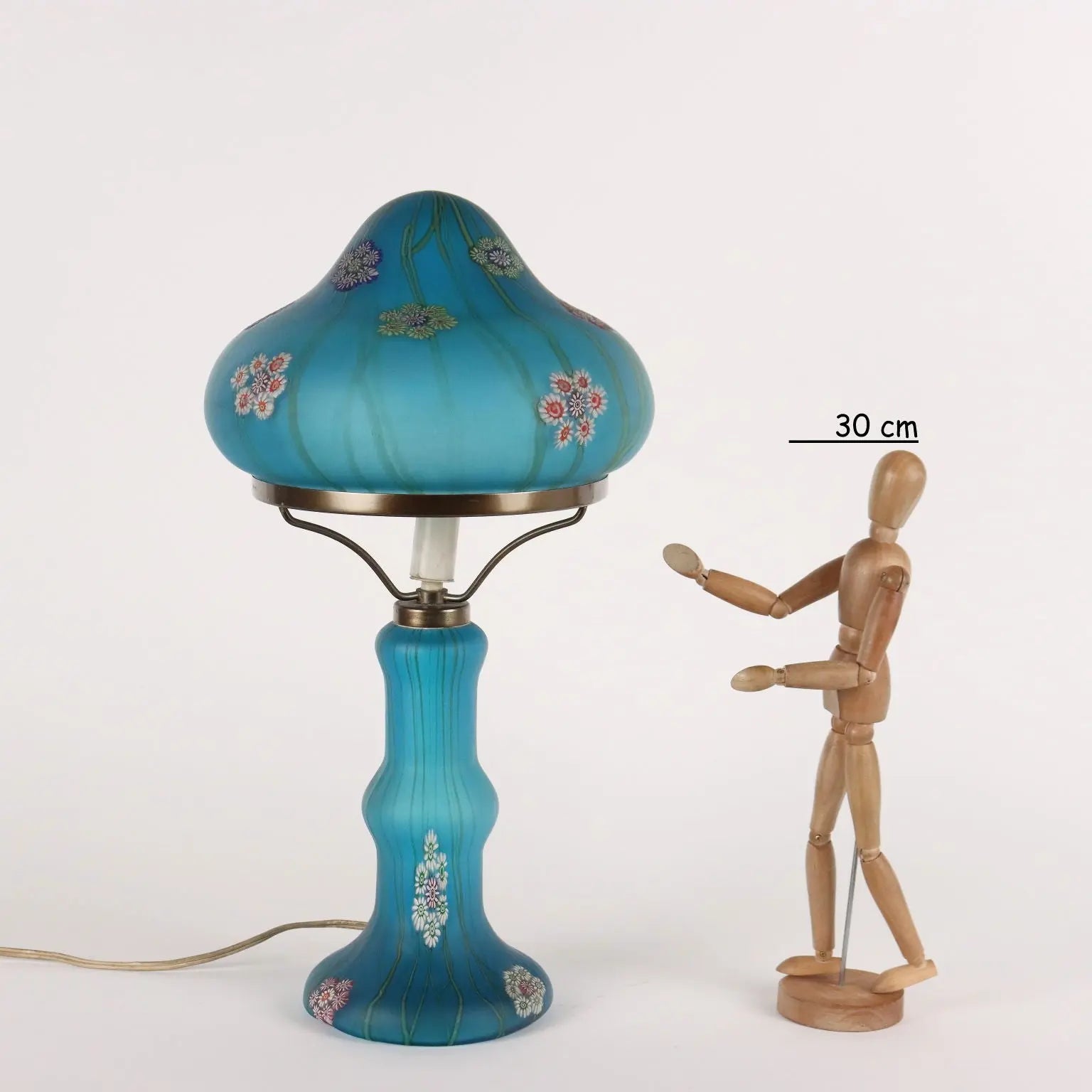 Vintage 1950s Table Lamp Millefiori by F.lli Toso Glass Italy - Italy, 1950s | Modernism | 