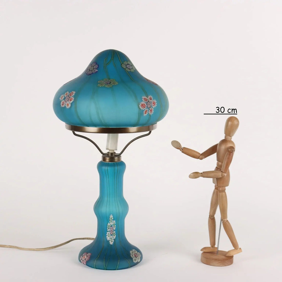 Vintage 1950s Table Lamp Millefiori by F.lli Toso Glass Italy - Italy, 1950s | Modernism | 