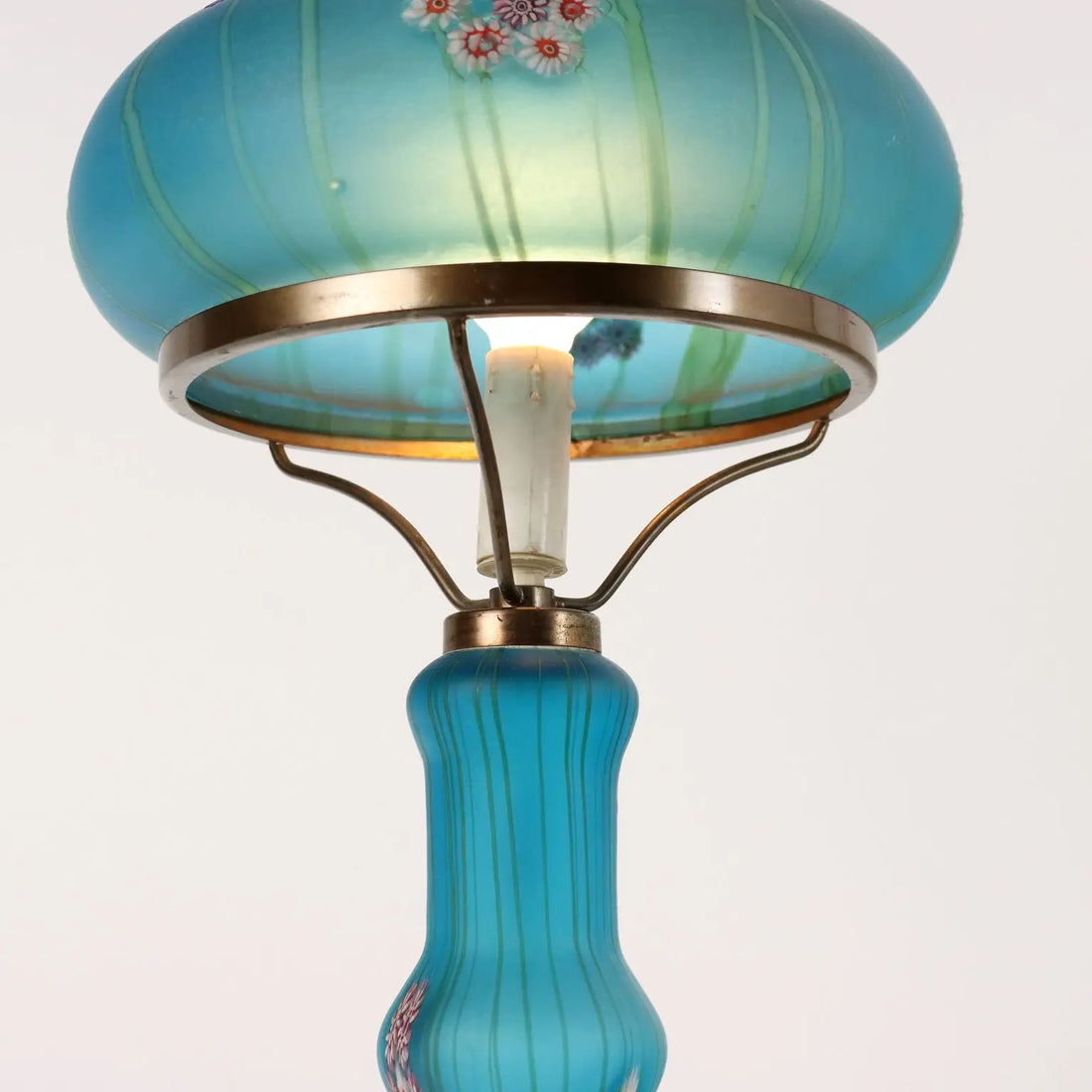 Vintage 1950s Table Lamp Millefiori by F.lli Toso Glass Italy - Italy, 1950s | Modernism | 