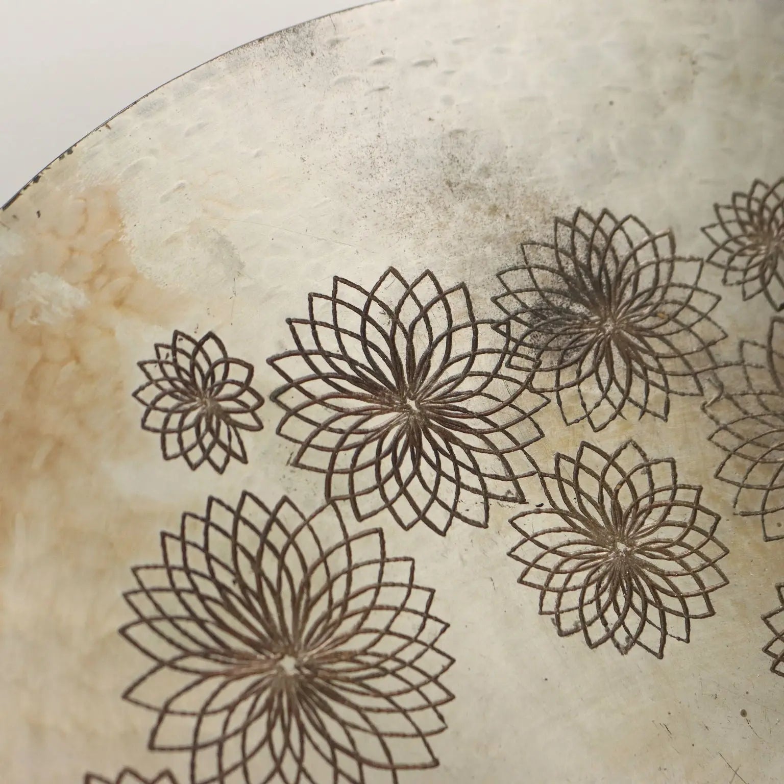 Vintage 1960s Plate by M. Pinton Silvered Copper Italy - Italy, 1960s | Modernism | 