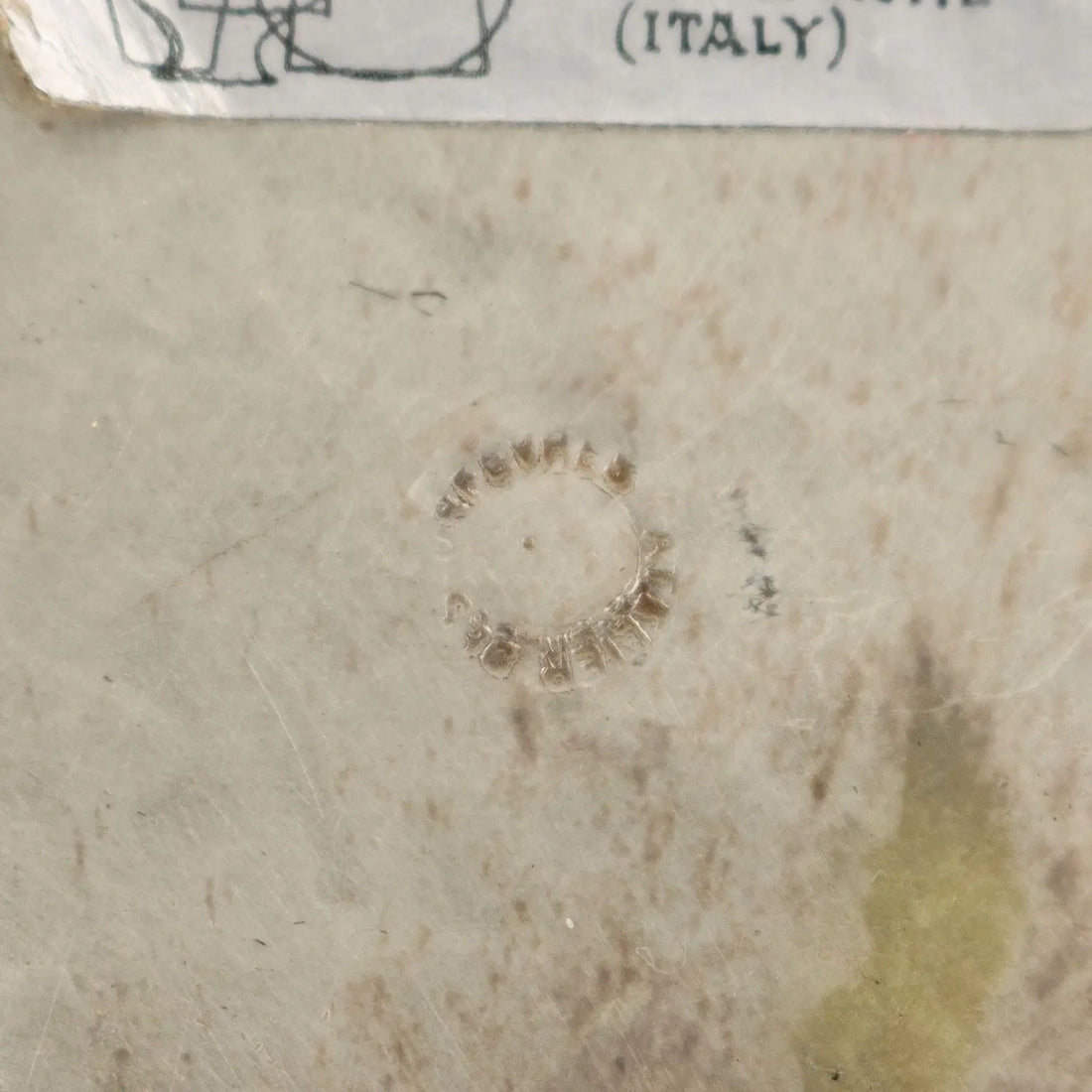 Vintage 1960s Plate by M. Pinton Silvered Copper Italy - Italy, 1960s | Modernism | 