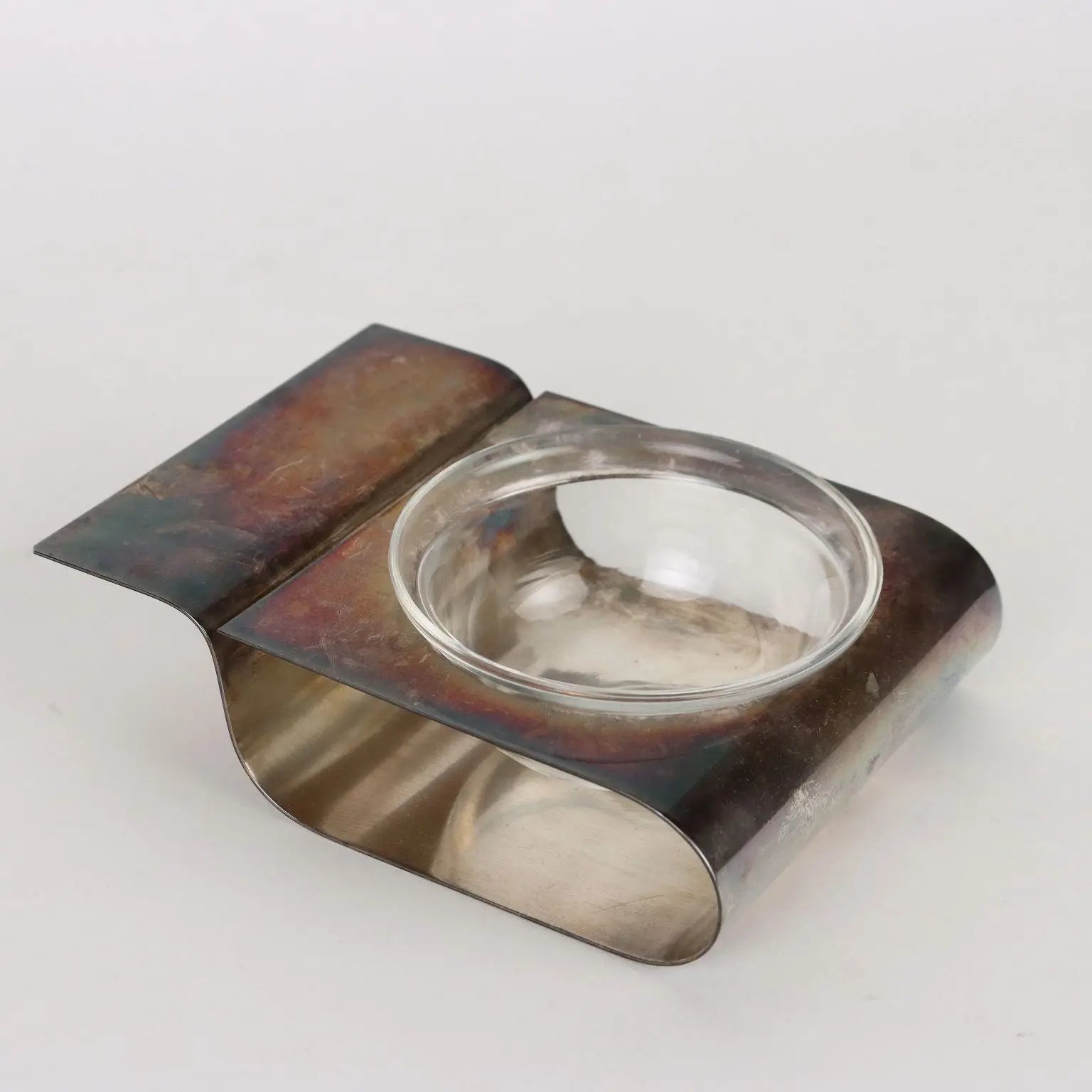Vintage 1960s Serving Set Lino Sabattini Silvered Metal - Italy, 1960s-70s | Modernism | 