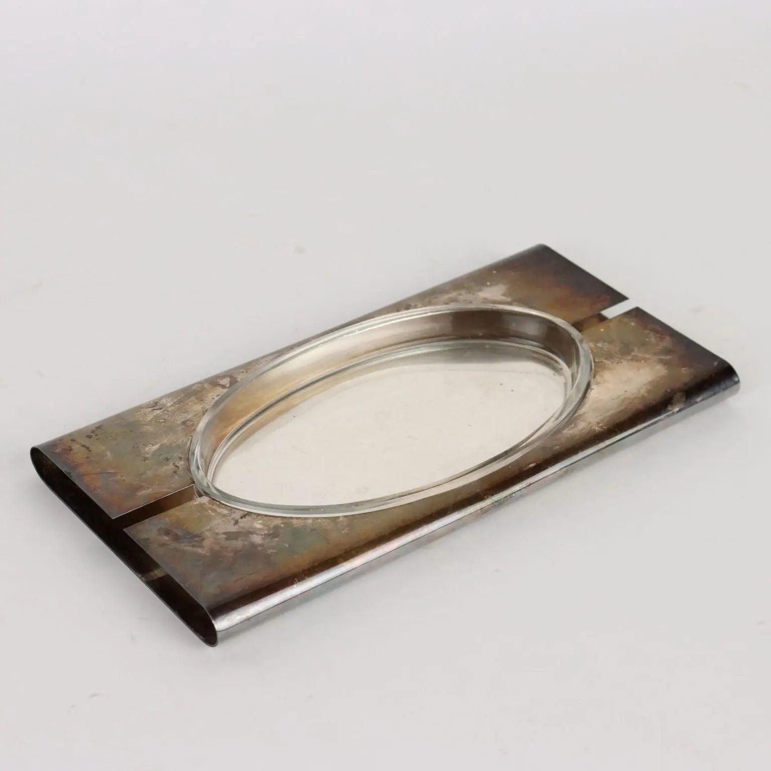 Vintage 1960s Serving Set Lino Sabattini Silvered Metal - Italy, 1960s-70s | Modernism | 