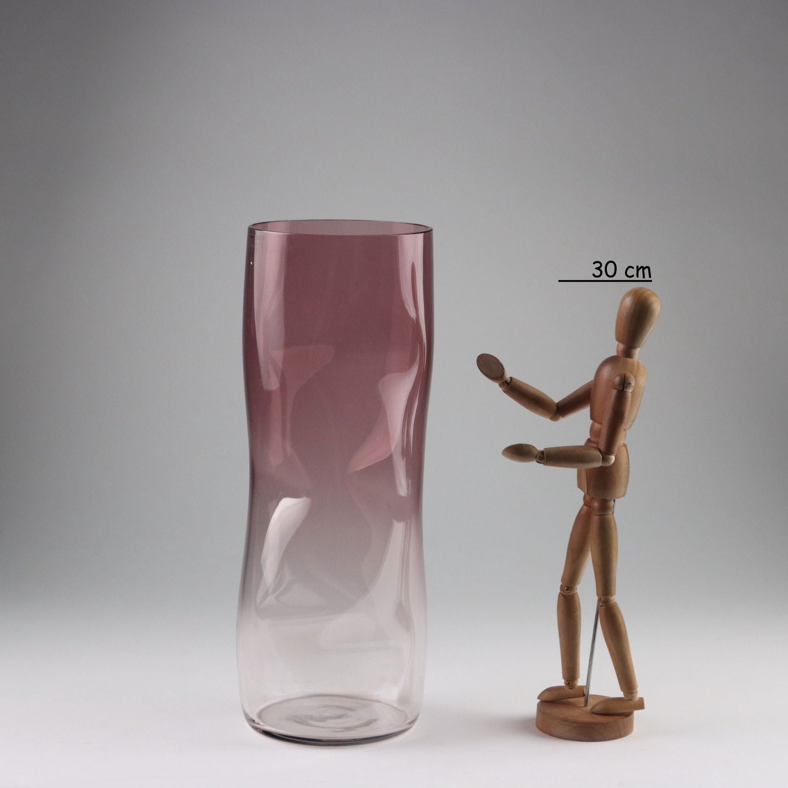 Vintage 1980s Vase Glass Man. Barbini Murano - Italy, 1980s | Modernism  