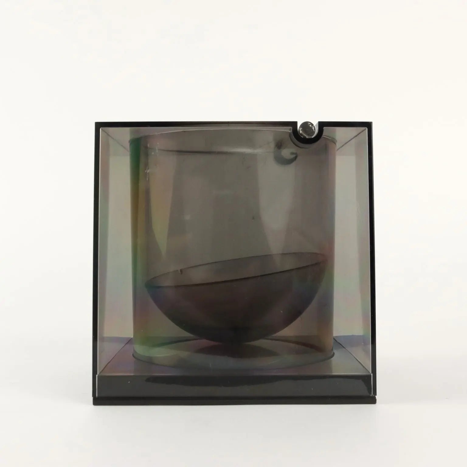 Vintage Ice Bucket Design Cini & Nils Milan Plexiglas Italy 1980s - Italy, 1980s | Modernism | 