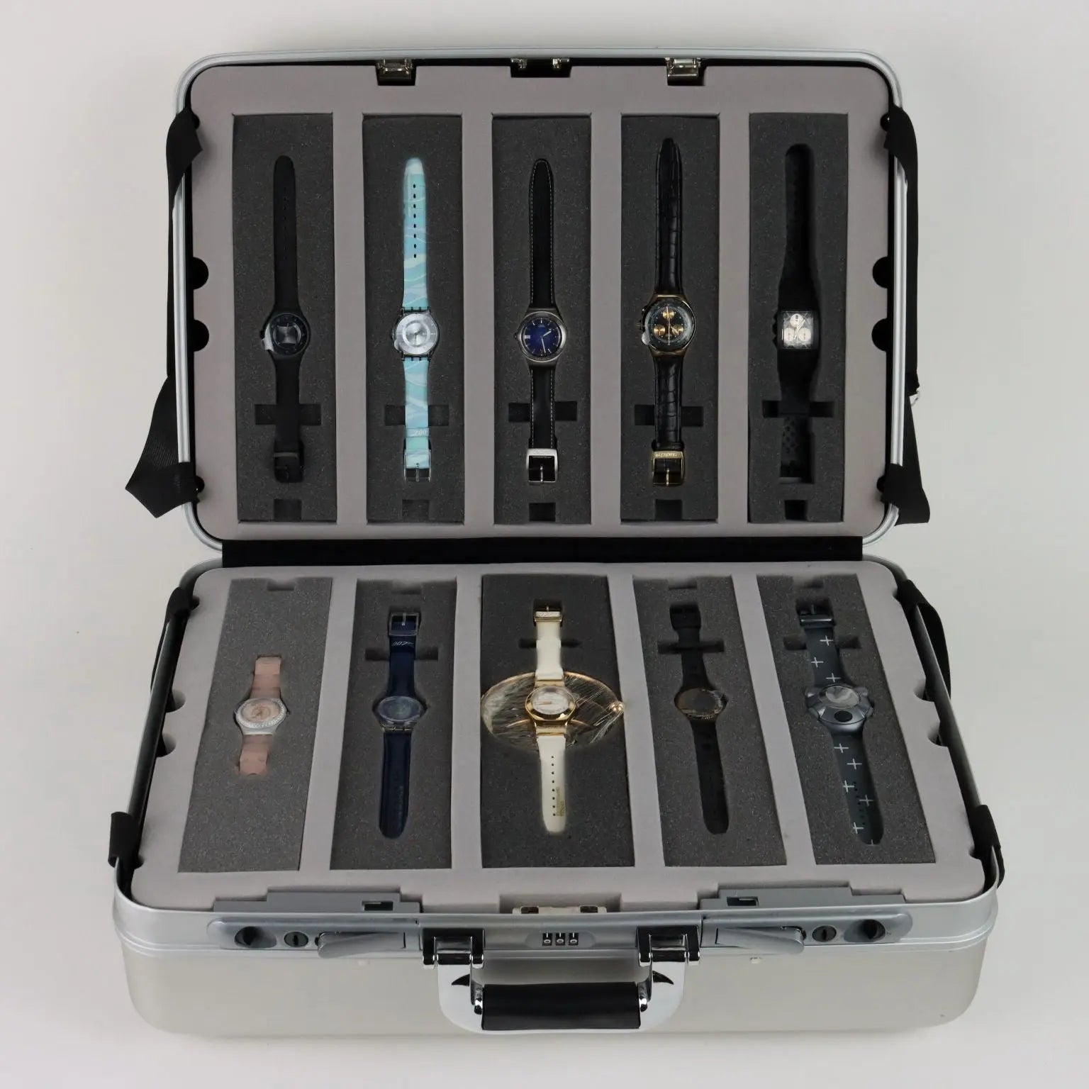 Swatch 007 James Bond Case with 20 Watches Vintage Switzerland | Modernism | 