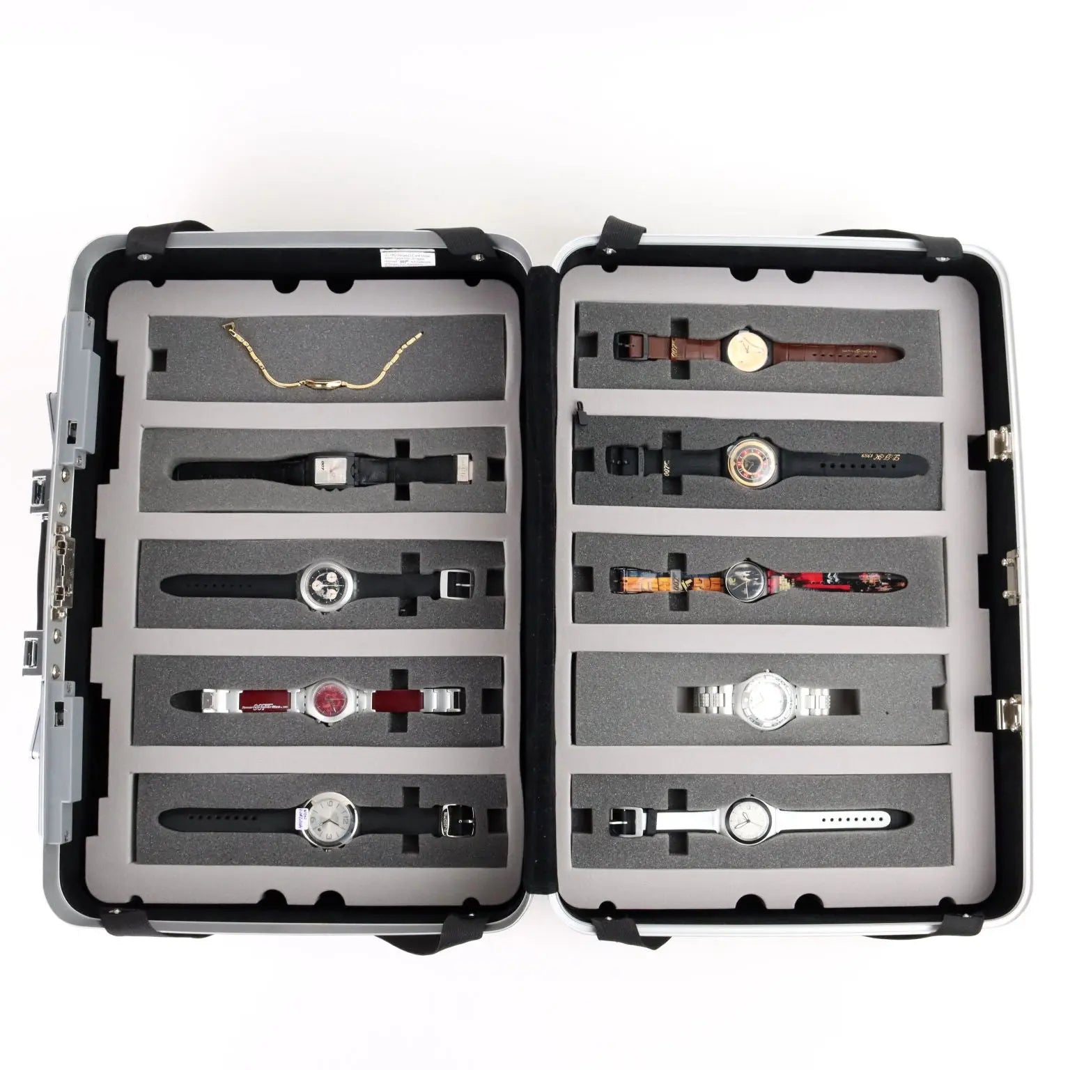 Swatch 007 James Bond Case with 20 Watches Vintage Switzerland | Modernism | 