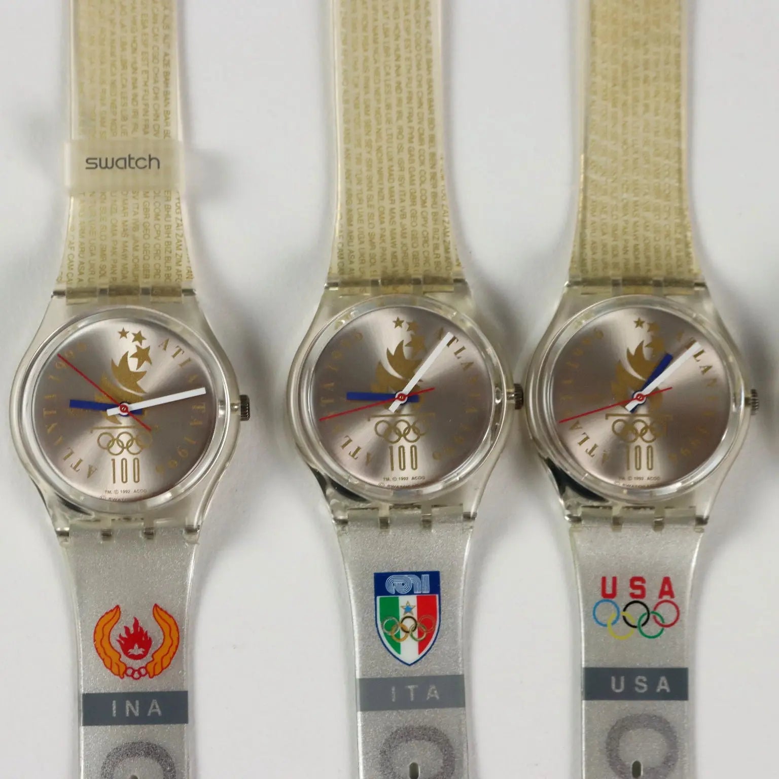 Swatch Olympic Team GZ 150 Various Models Vintage Switzerland 1996 - Switzerland, 1996 | Modernism | 