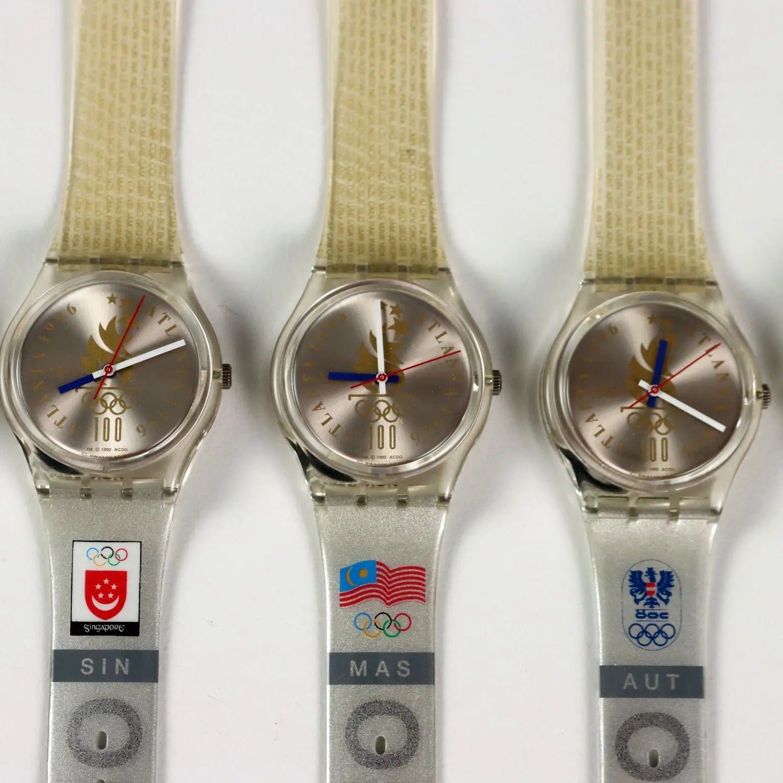 Swatch Olympic Team GZ 150 Various Models Vintage Switzerland 1996 - Switzerland, 1996 | Modernism | 