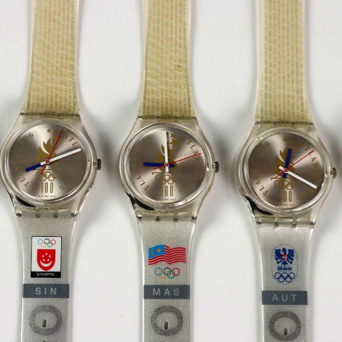 Swatch Olympic Team GZ 150 Various Models Vintage Switzerland 1996 - Switzerland, 1996 | Modernism | 