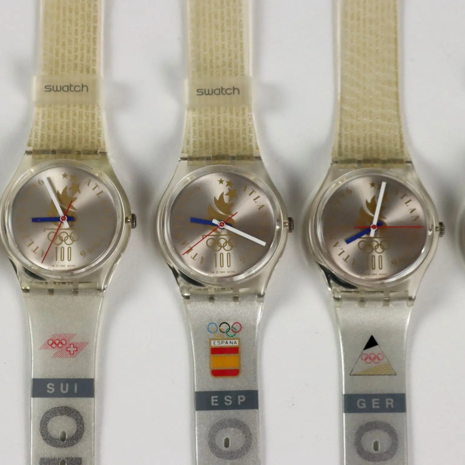 Swatch Olympic Team GZ 150 Various Models Vintage Switzerland 1996 - Switzerland, 1996 | Modernism | 