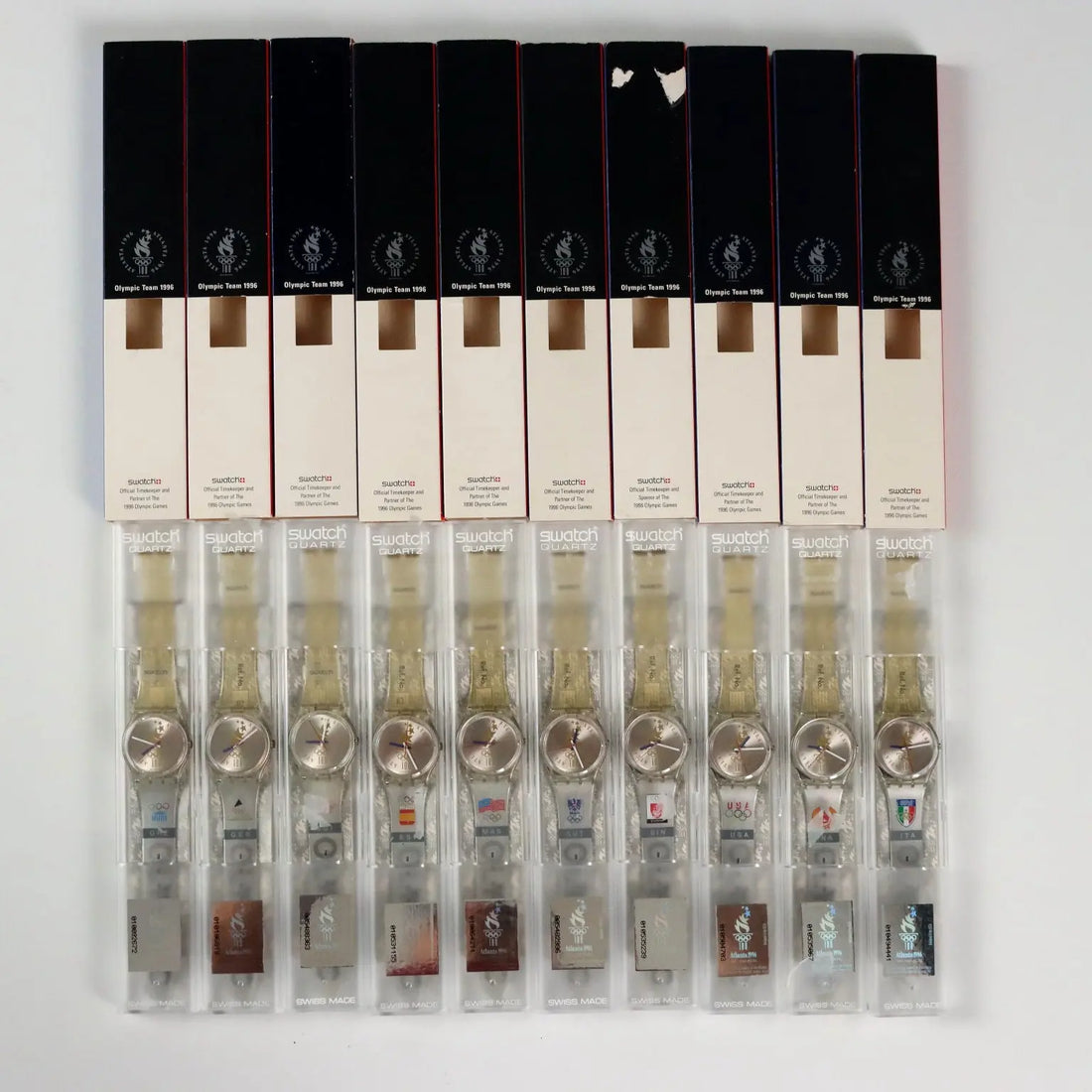 Swatch Olympic Team GZ 150 Various Models Vintage Switzerland 1996 - Switzerland, 1996 | Modernism | 