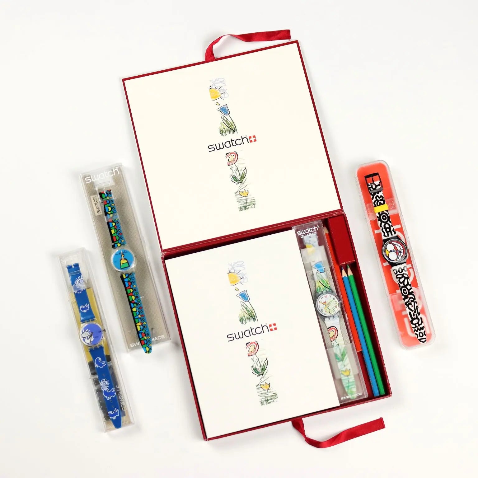 Swatch Watches Vintage Colours Theme French Edition Switzerland 1990s - Switzerland, 1994-2003 | Modernism | 