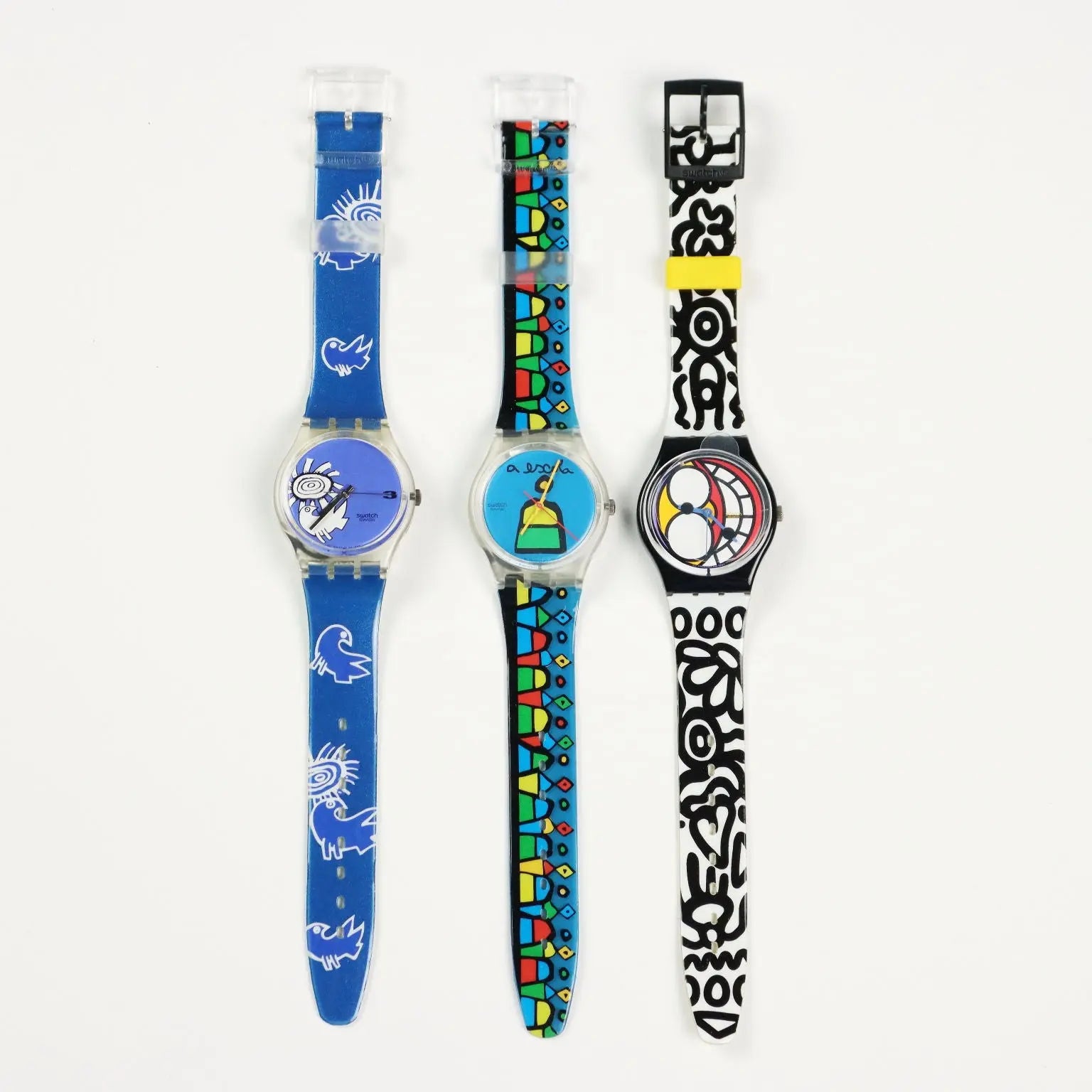 Swatch Watches Vintage Colours Theme French Edition Switzerland 1990s - Switzerland, 1994-2003 | Modernism | 