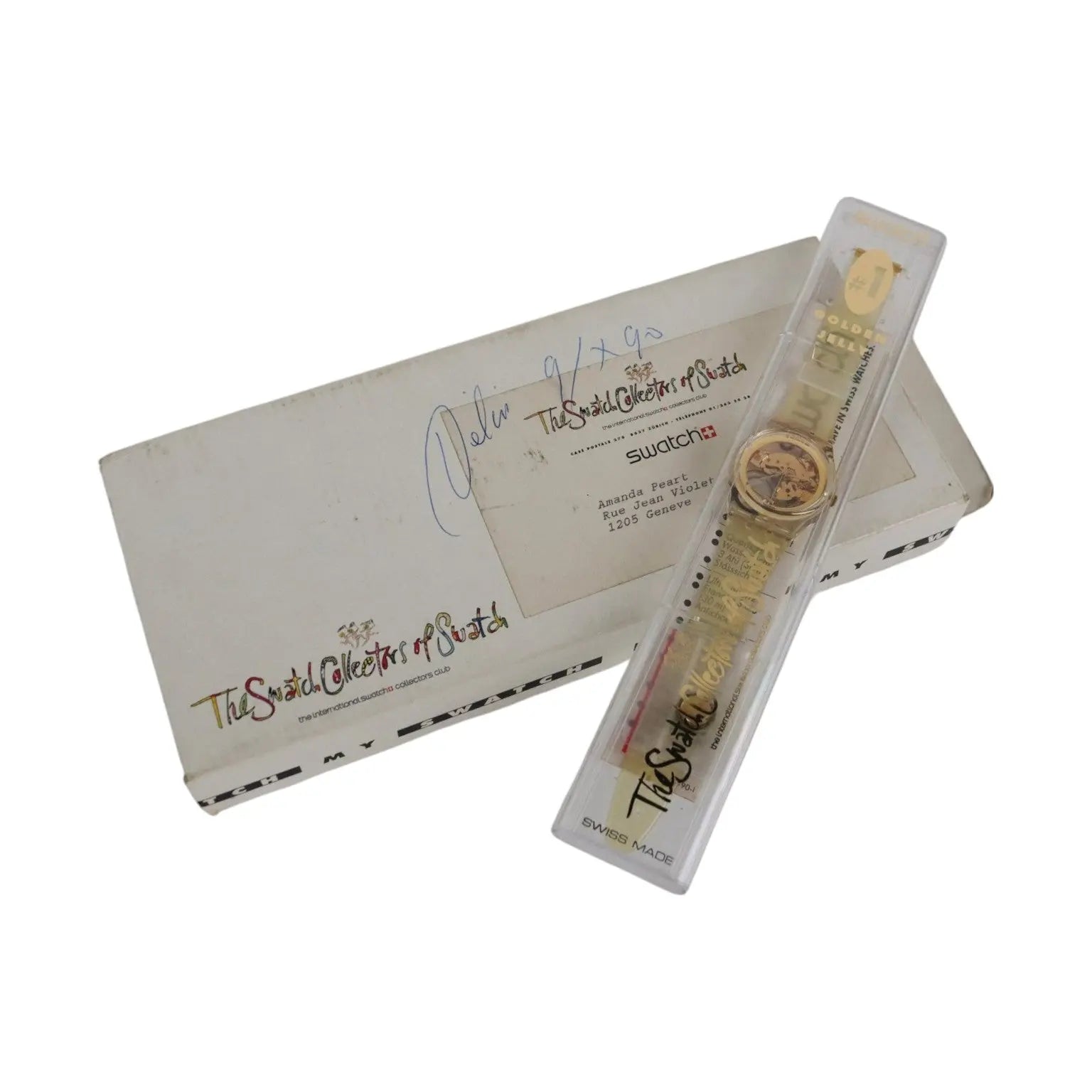 Swatch Golden Jelly GZ 115 Vintage Switzerland 1990 with Box - Switzerland, 1990 | Modernism | 