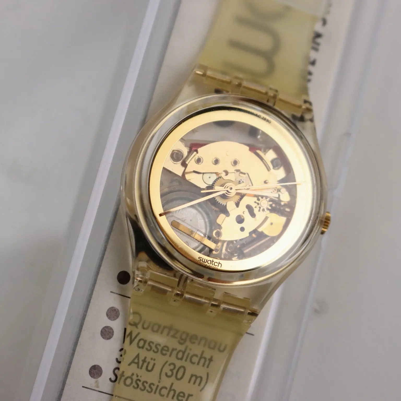 Swatch Golden Jelly GZ 115 Vintage Switzerland 1990 with Box - Switzerland, 1990 | Modernism | 