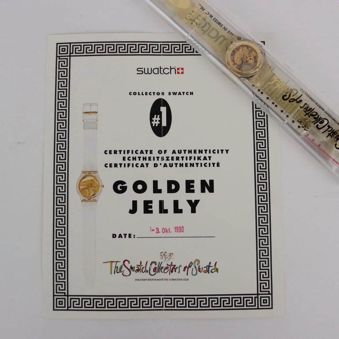 Swatch Golden Jelly GZ 115 Vintage Switzerland 1990 with Box - Switzerland, 1990 | Modernism | 