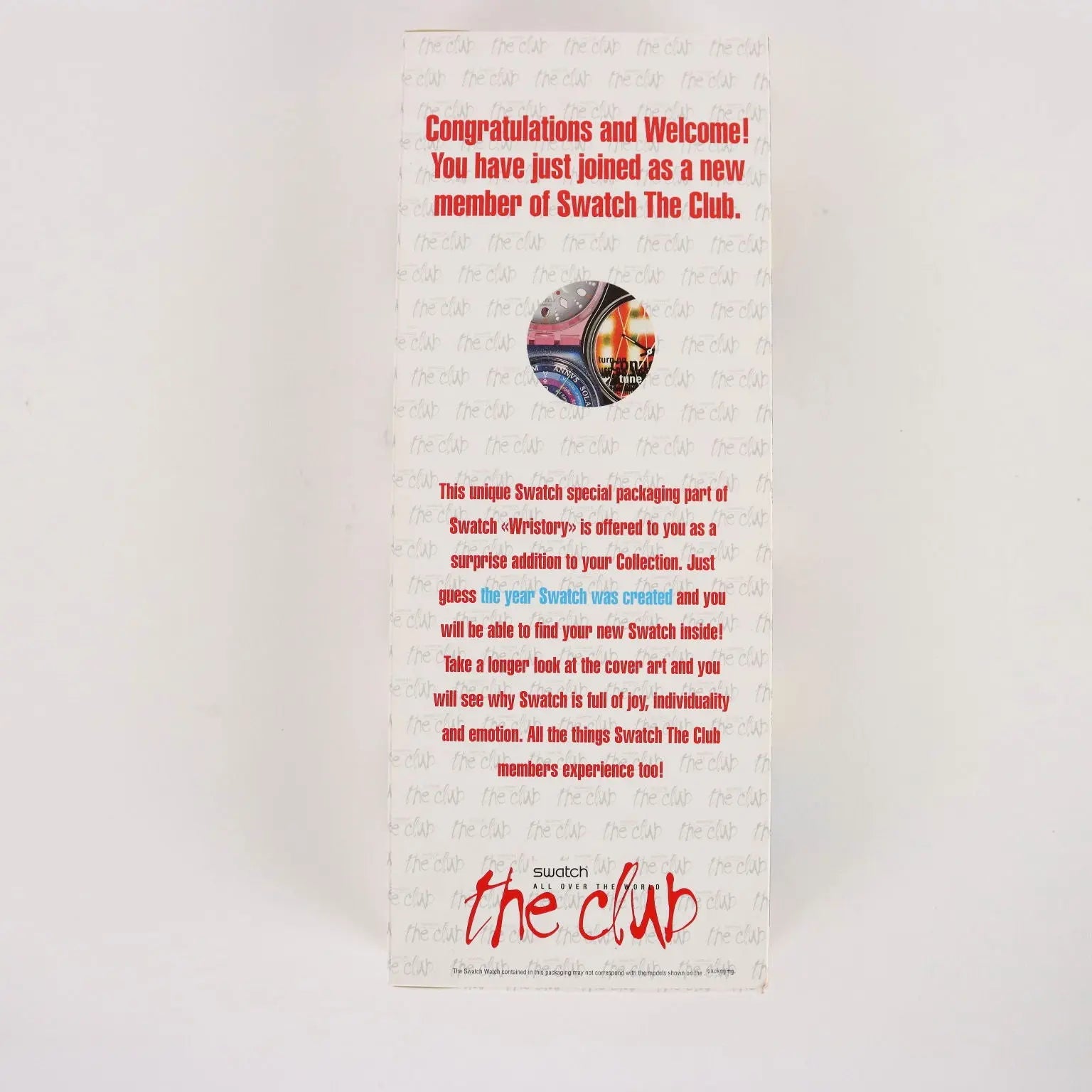 Swatch The Club Wristory Surprise Vintage Switzerland 2005 - Switzerland, 2005 | Modernism | 