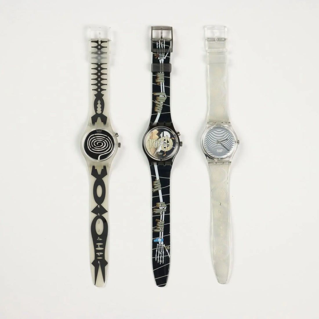 Swatch Watches Noir Themed Various Models Switzerland 1990s - Switzerland, 1990-2000 | Modernism | 
