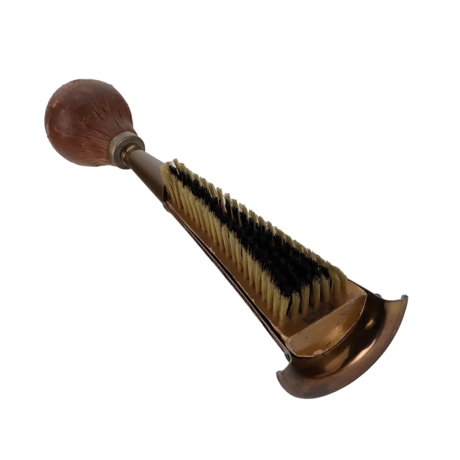 Vintage Gucci Shoe Brush Leather Brass Italy 1960s - Italy, 1960s | Modernism | 