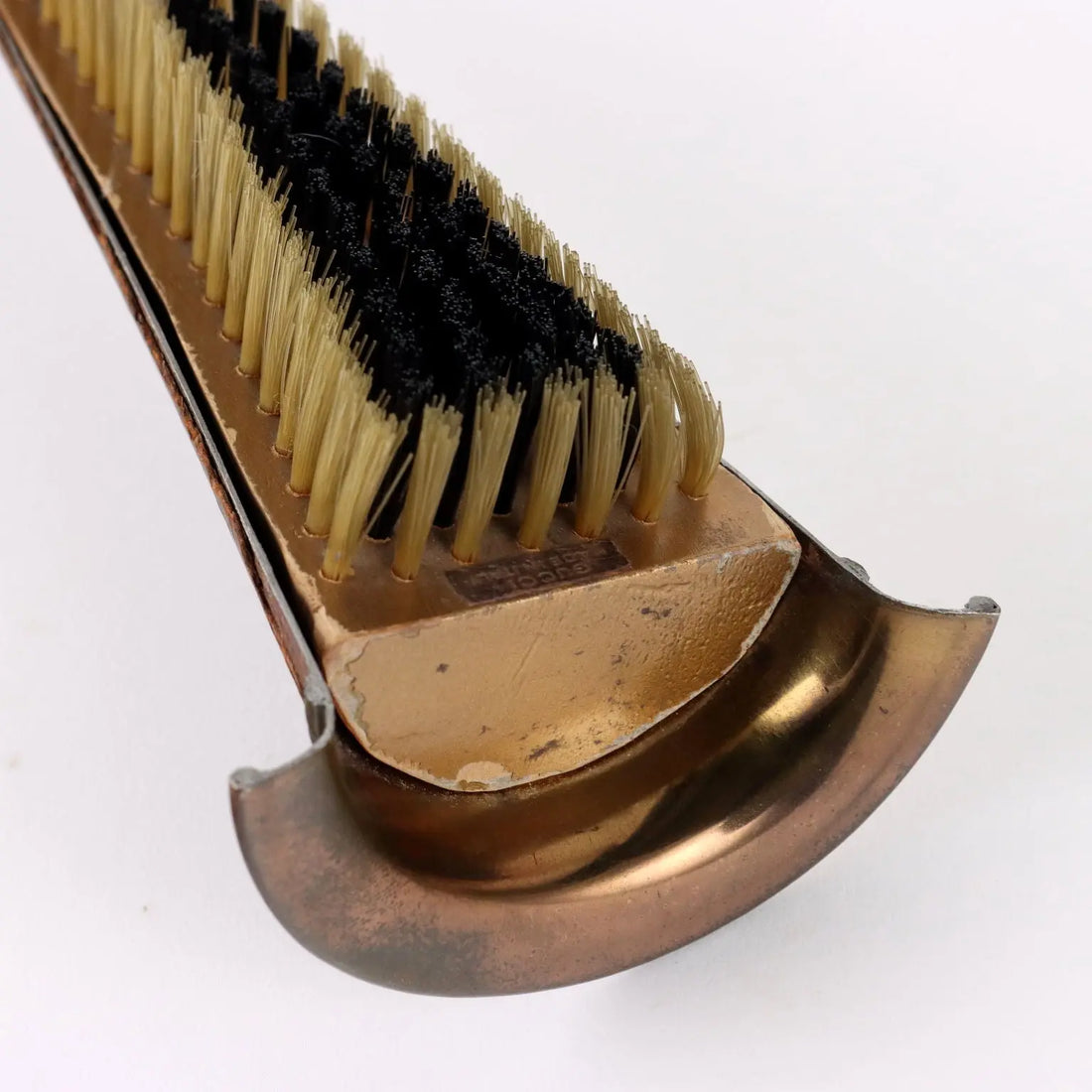 Vintage Gucci Shoe Brush Leather Brass Italy 1960s - Italy, 1960s | Modernism | 