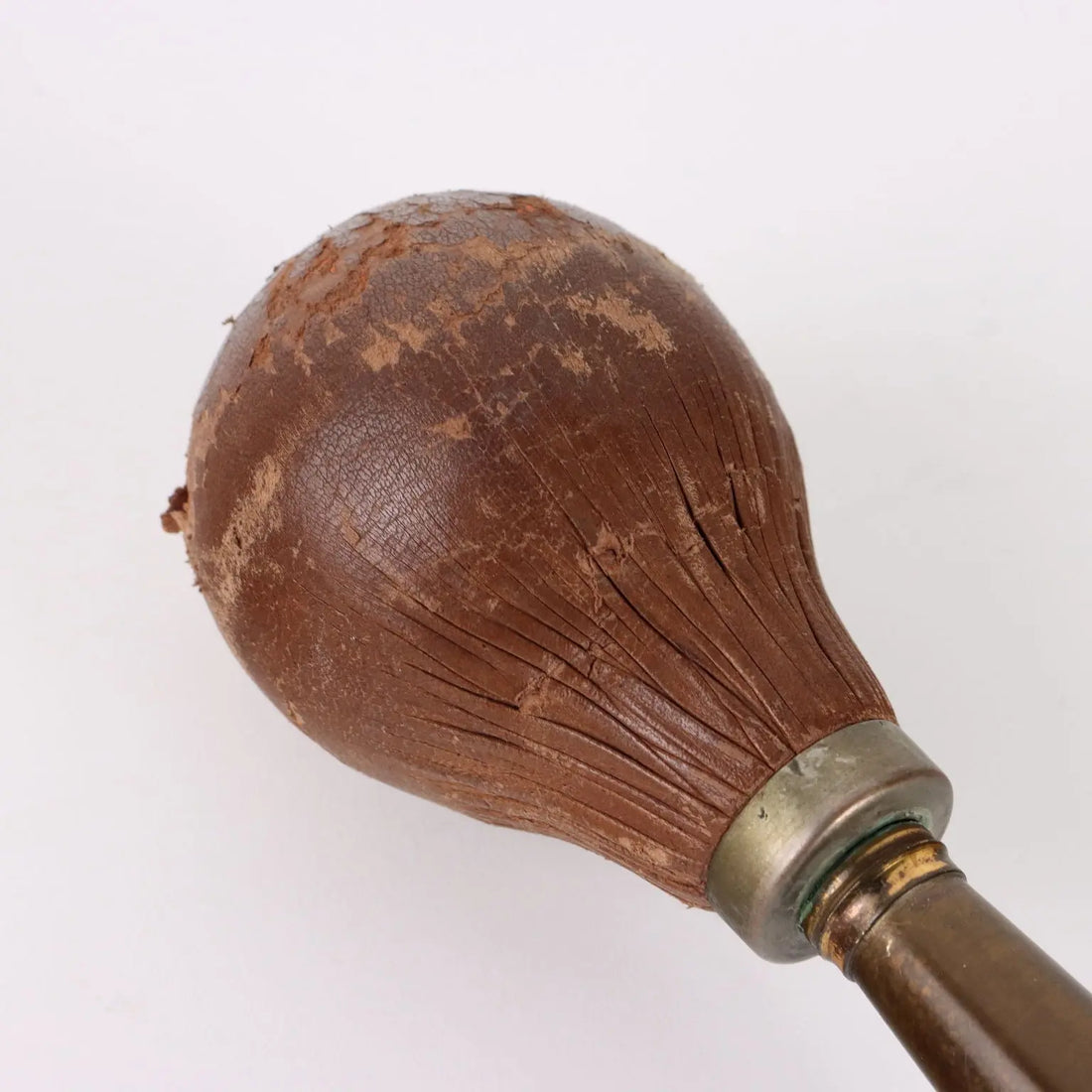 Vintage Gucci Shoe Brush Leather Brass Italy 1960s - Italy, 1960s | Modernism | 