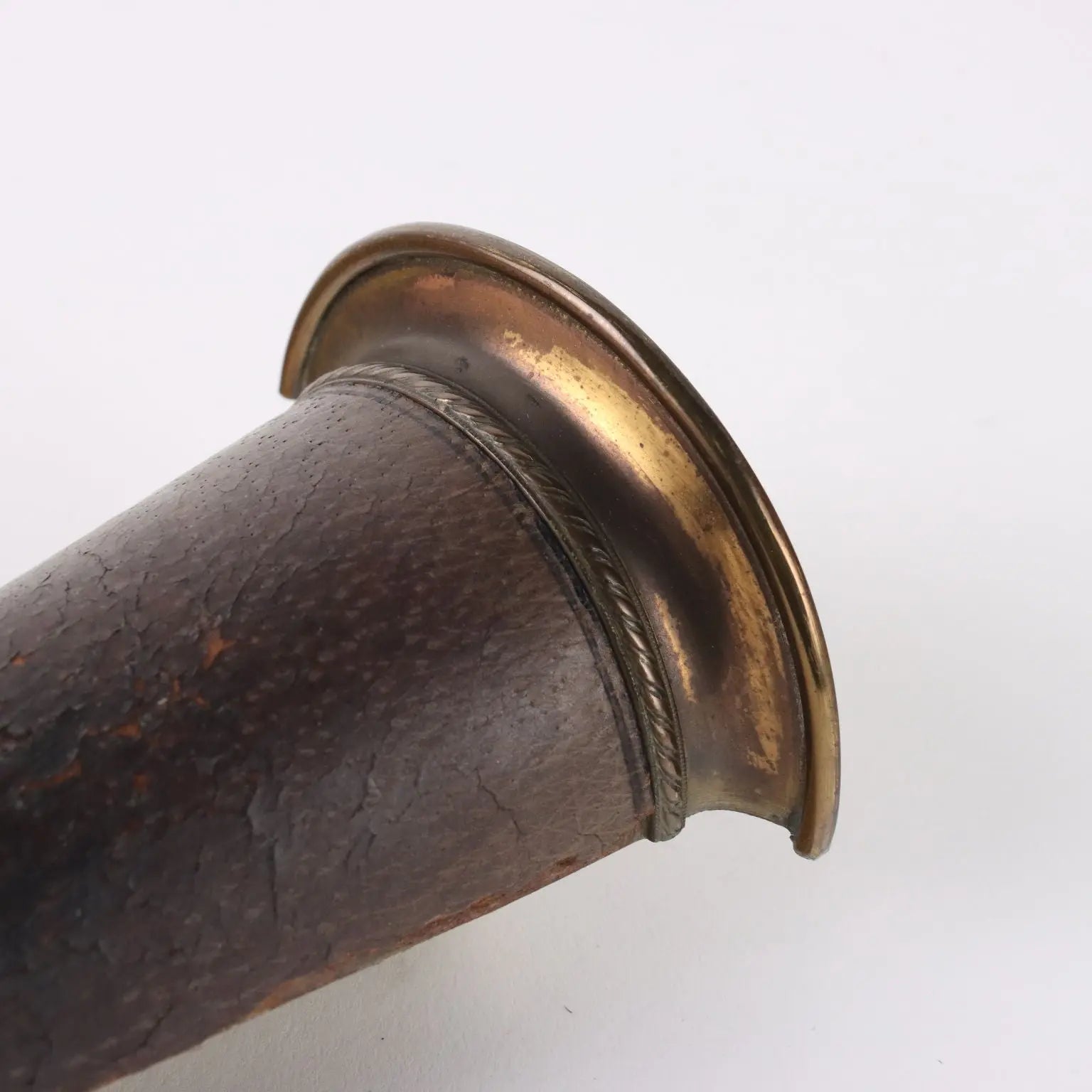 Vintage Gucci Shoe Brush Leather Brass Italy 1960s - Italy, 1960s | Modernism | 