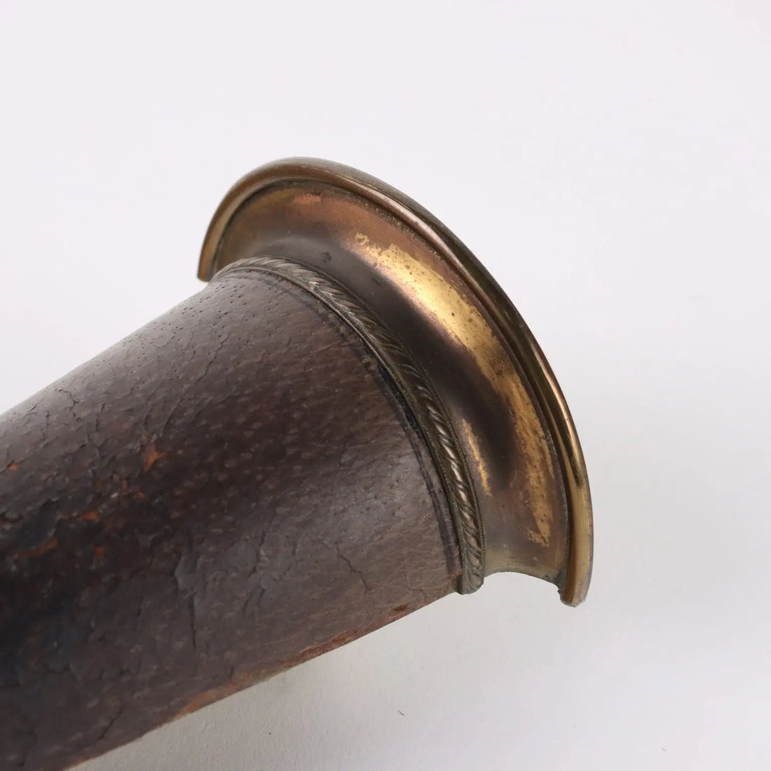 Vintage Gucci Shoe Brush Leather Brass Italy 1960s - Italy, 1960s | Modernism | 