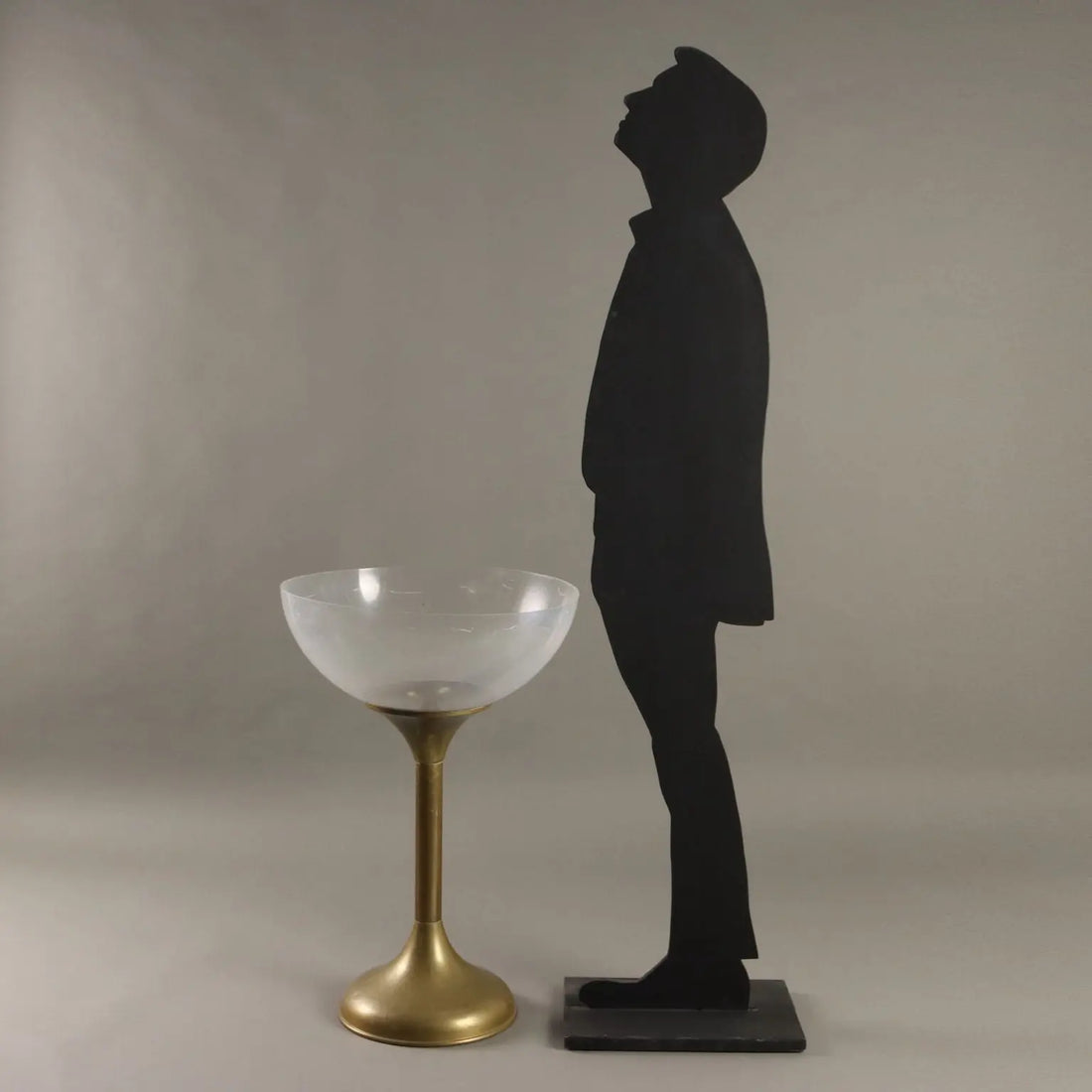Vintage Champagne Bucket Brass Plexiglas Europe 1970s - Europe, 1970s | Modernism | 