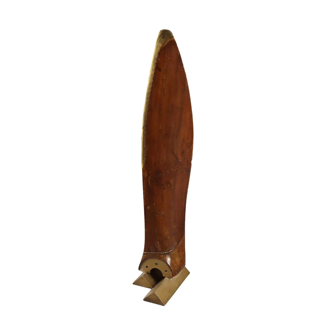 Antique Airplane Propeller Blade Wood Brass Serial No. XX Century - Europe, Early XX Century | Modernism | 