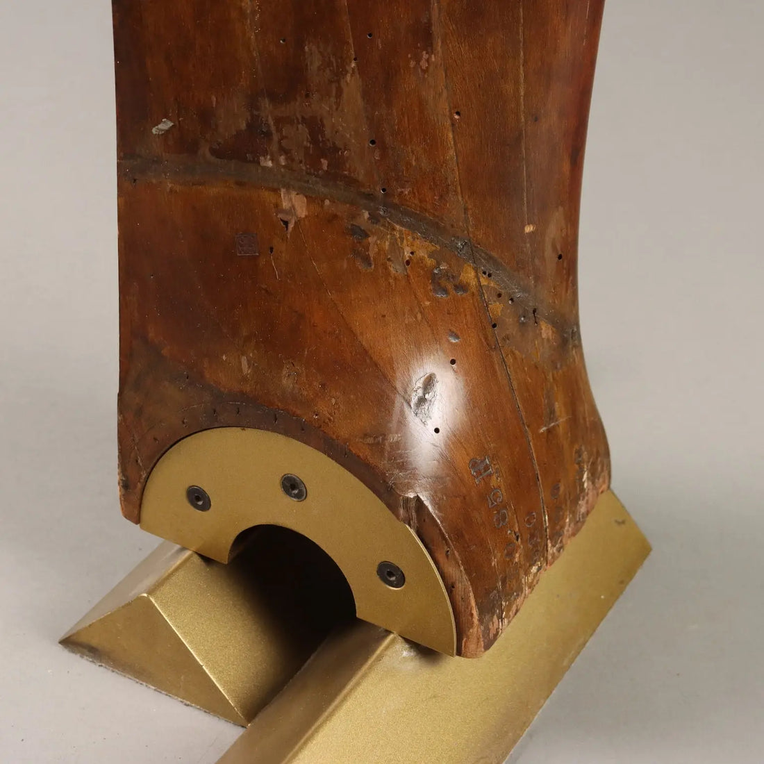 Antique Airplane Propeller Blade Wood Brass Serial No. XX Century - Europe, Early XX Century | Modernism | 