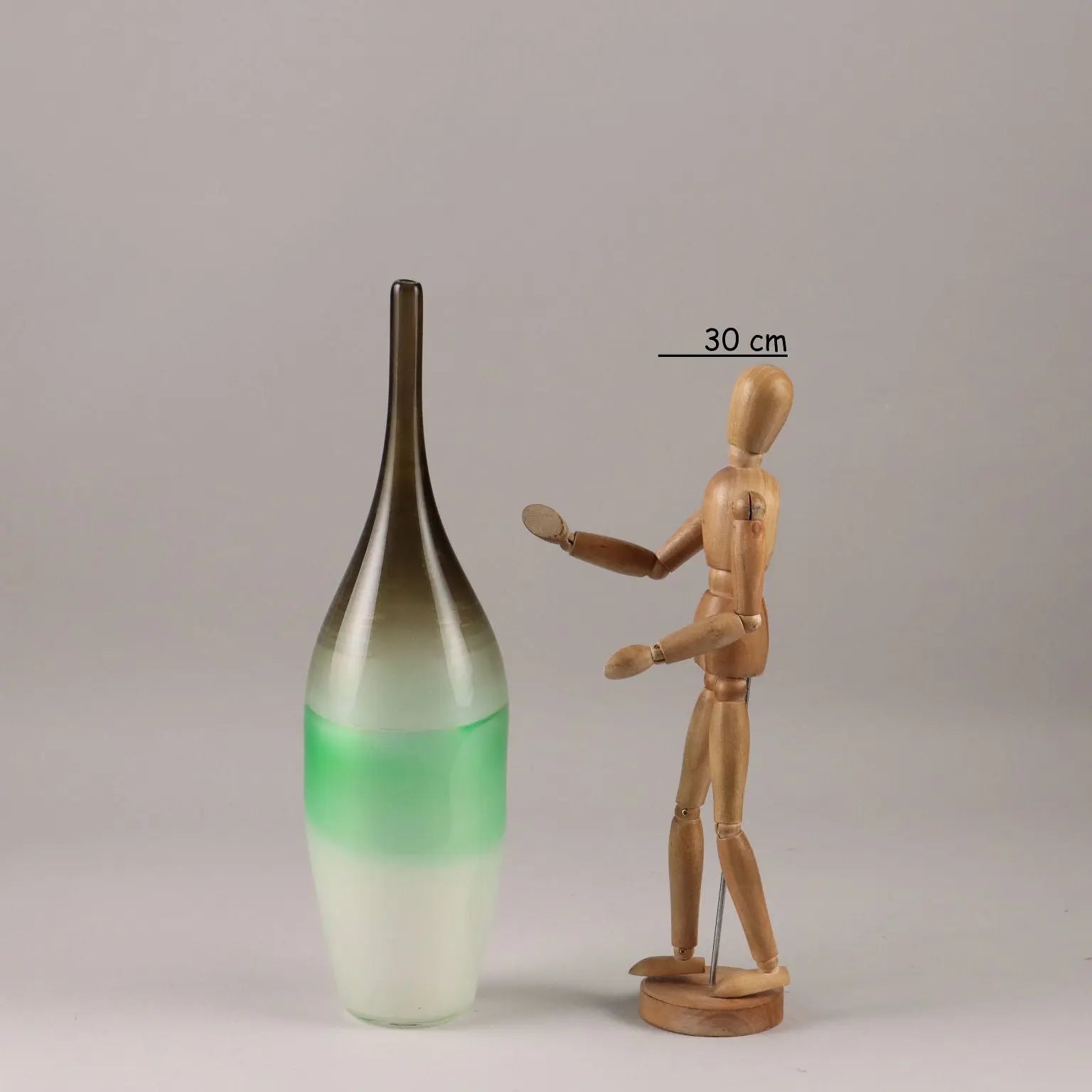 Vintage Vase Green Glass Northern Europe 1960s - Northern Europe, 1960s | Modernism | 