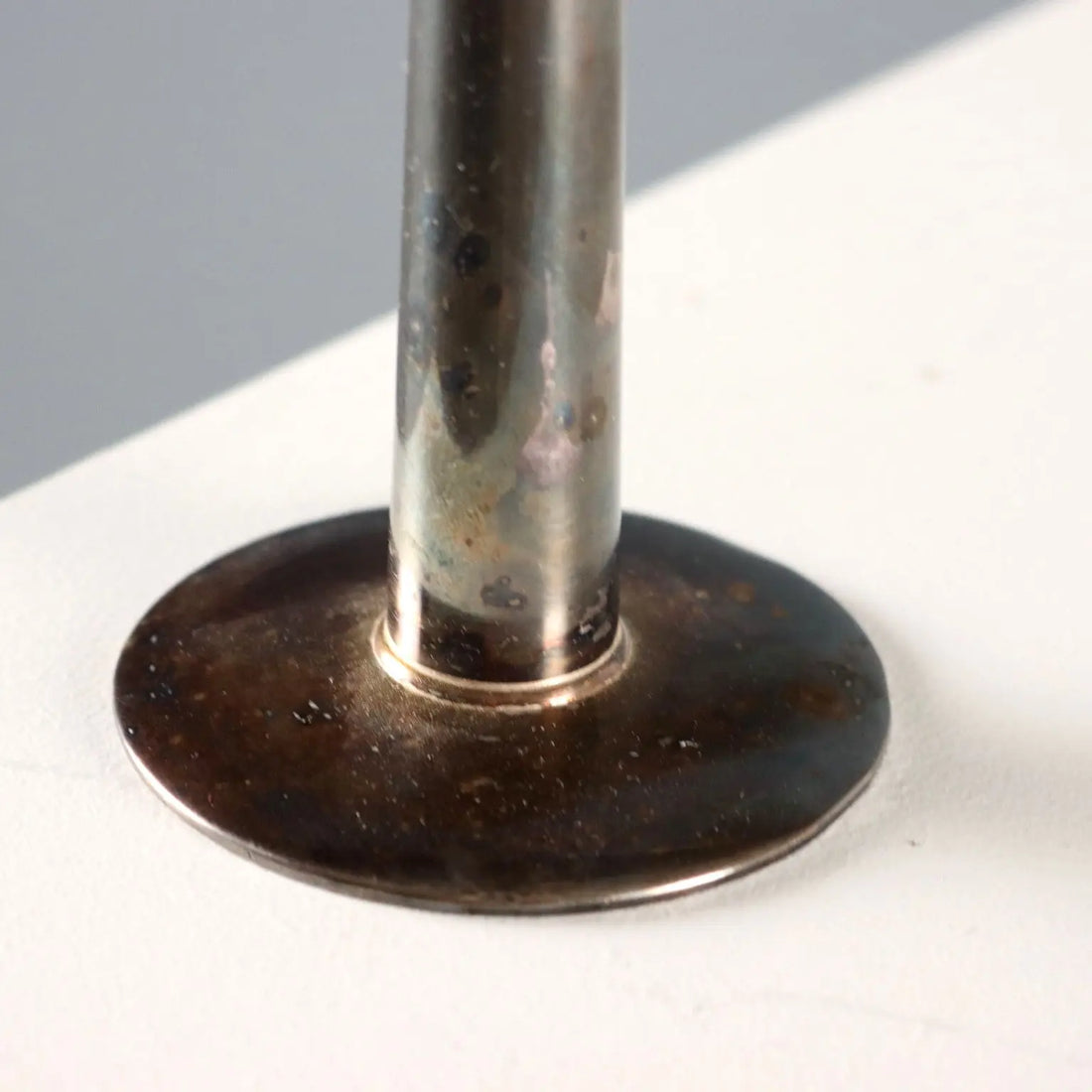 Vintage Candelabra Silvered Metal Lino Sabattini Italy 1960s - Italy, 1960s | Modernism | 