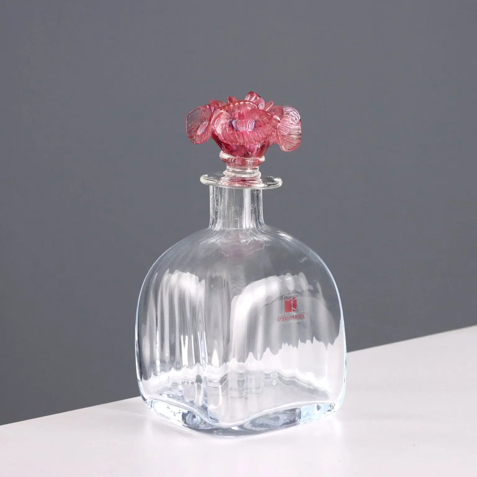 Vintage Bottle Carlo Moretti Murano Manufacture Italy 1980s - Italy, 1980s | Modernism | 
