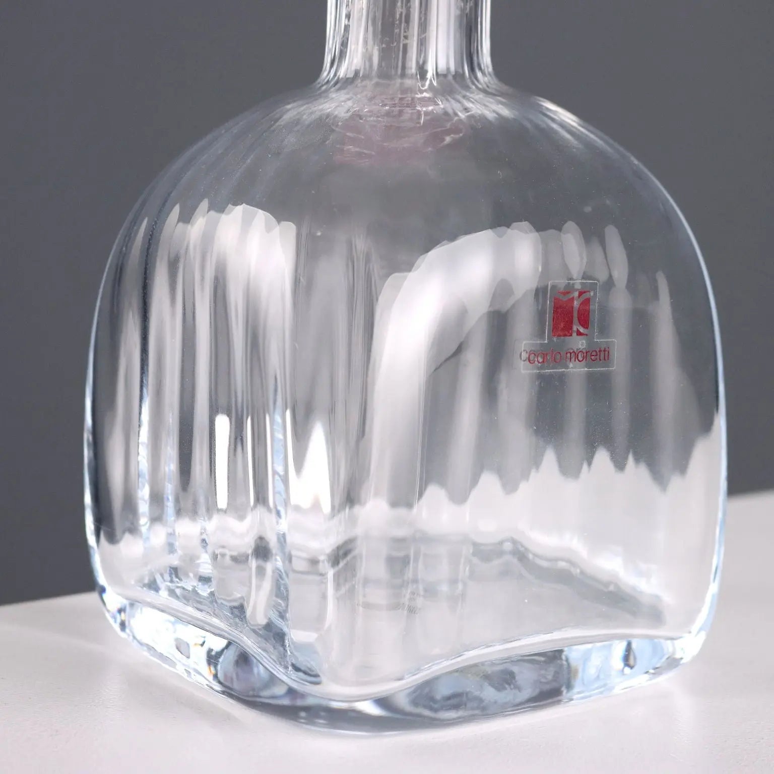 Vintage Bottle Carlo Moretti Murano Manufacture Italy 1980s - Italy, 1980s | Modernism | 