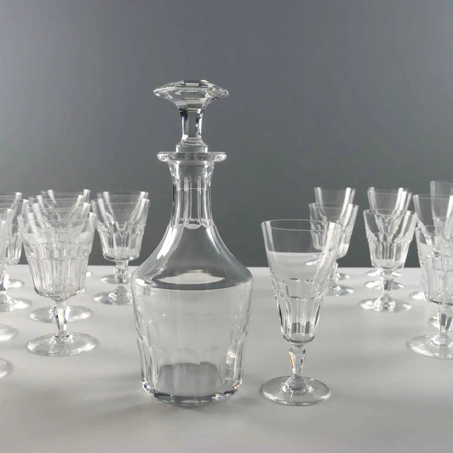 Vintage Glasses Set Baccarat Crystal France XX Century - France, Mid XX Century | Modernism | 