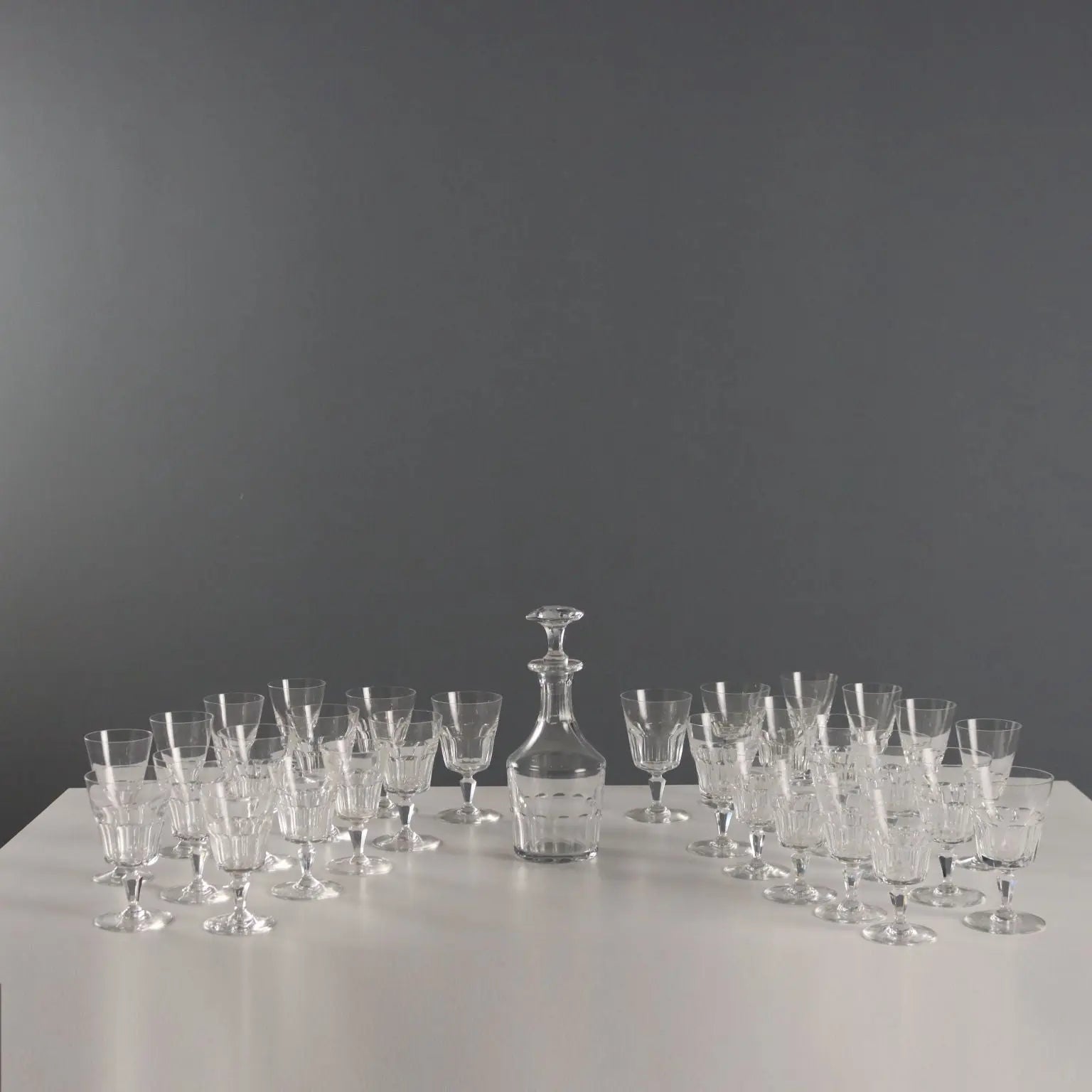 Vintage Glasses Set Baccarat Crystal France XX Century - France, Mid XX Century | Modernism | 