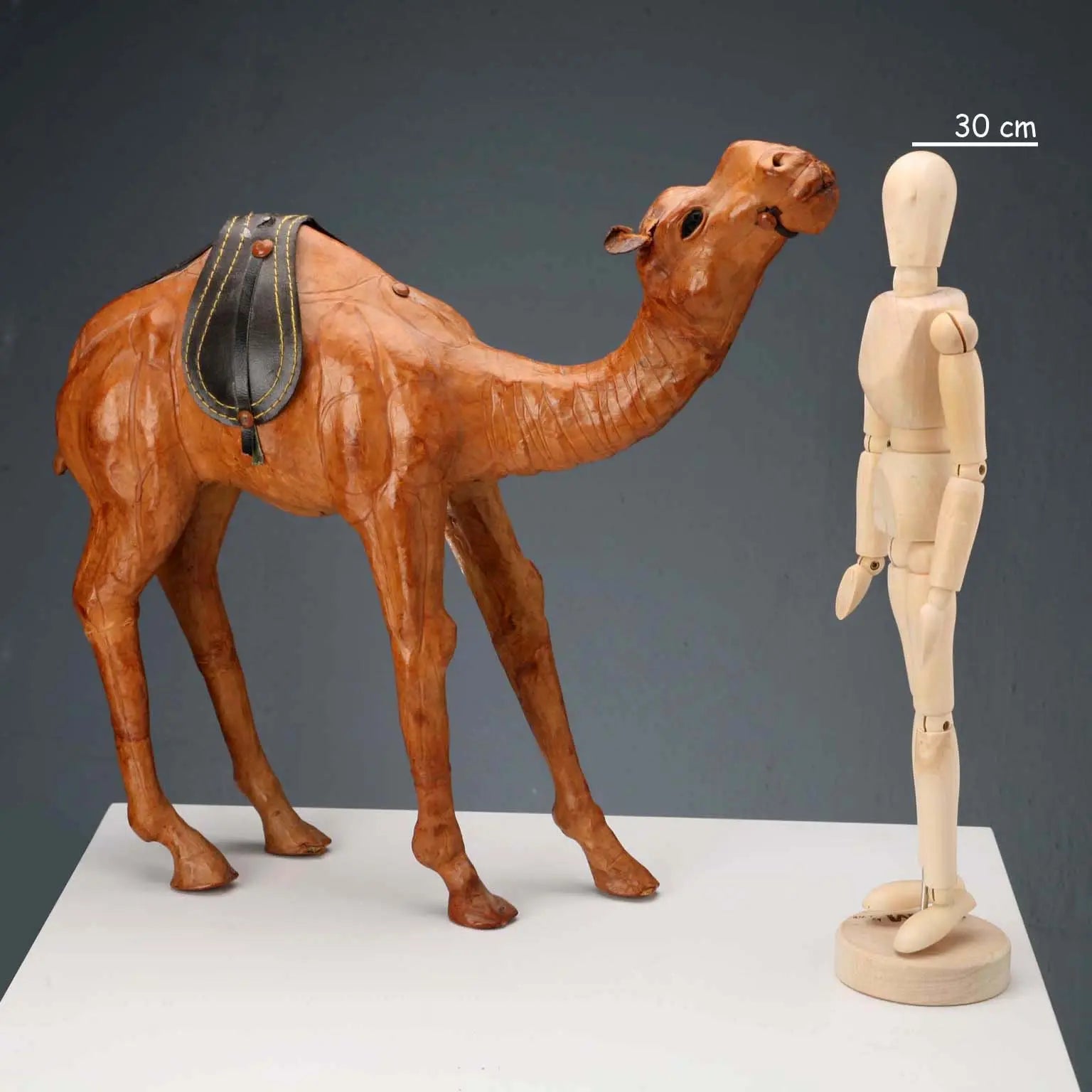 Vintage Leather Dromedary Figurine Italy 1970s - Italy, 1970s | Modernism | 