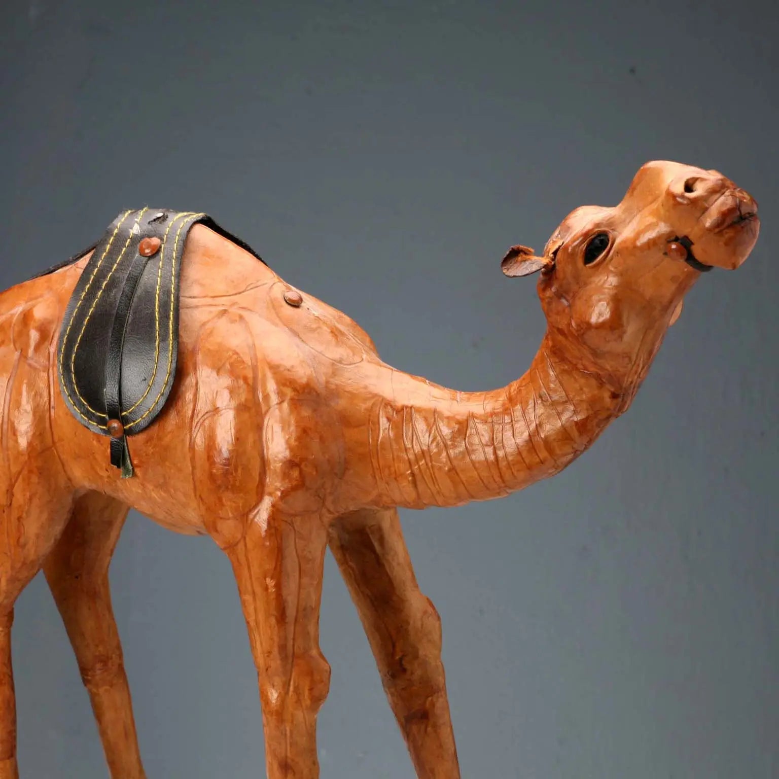 Vintage Leather Dromedary Figurine Italy 1970s - Italy, 1970s | Modernism | 